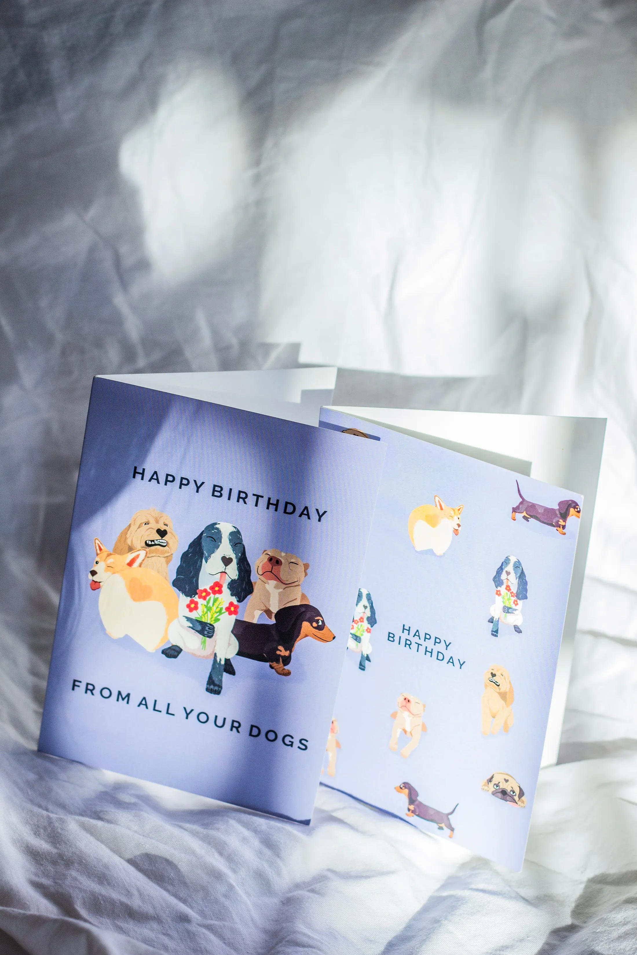 Juu Illustration Dog Birthday Card with Envelope