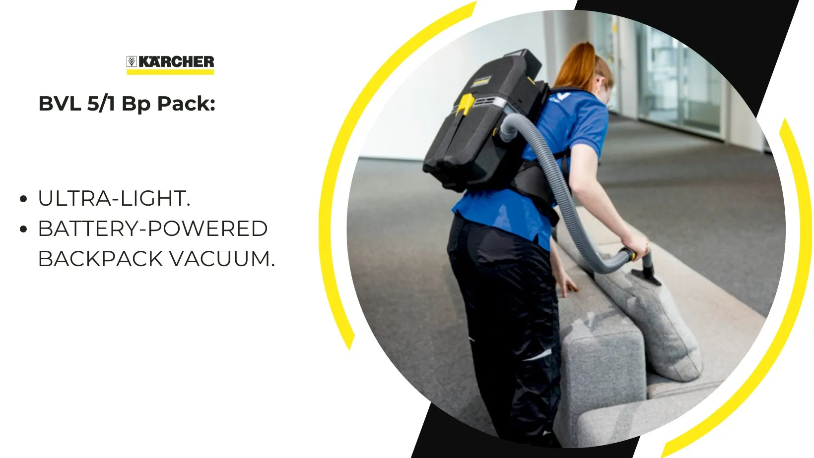 Karcher Battery-Powered Dry Vacuum Cleaner BVL 5/1 Bp Pack