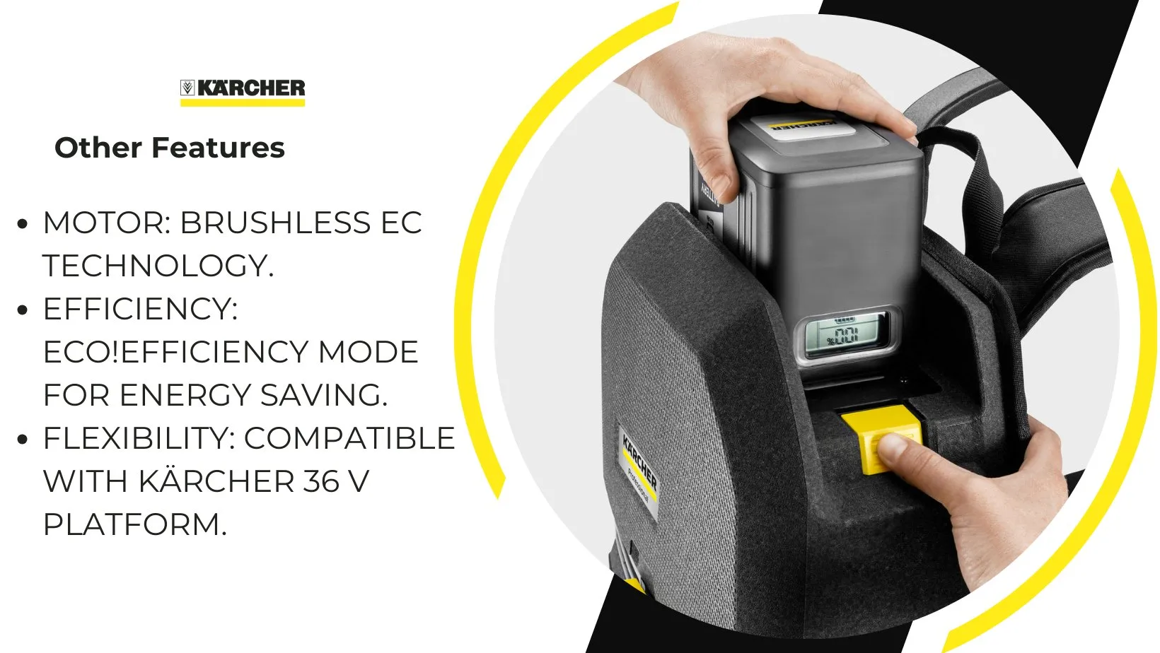 Karcher Battery-Powered Dry Vacuum Cleaner BVL 5/1 Bp Pack