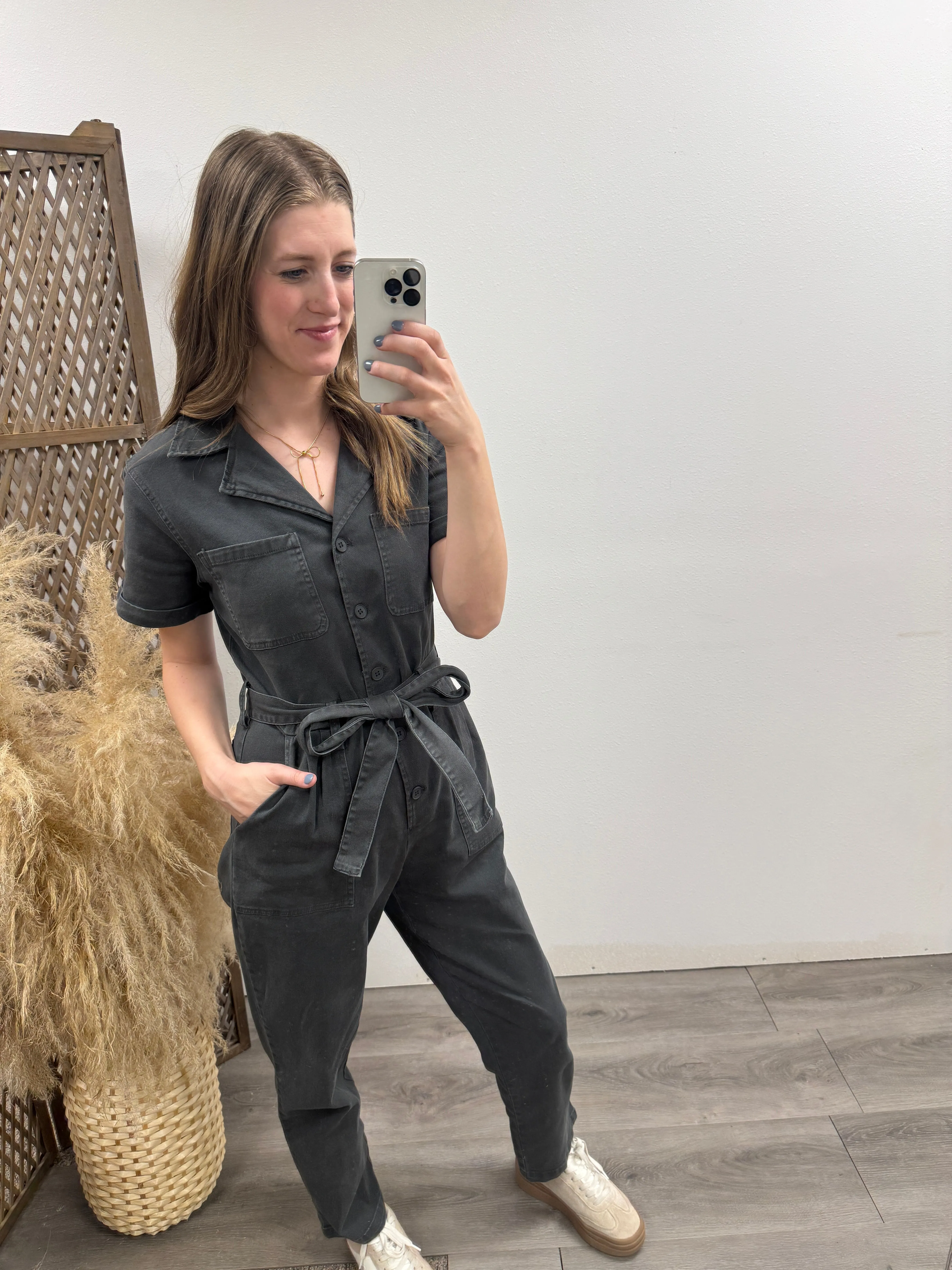 Kendall Washed Utility Jumpsuit