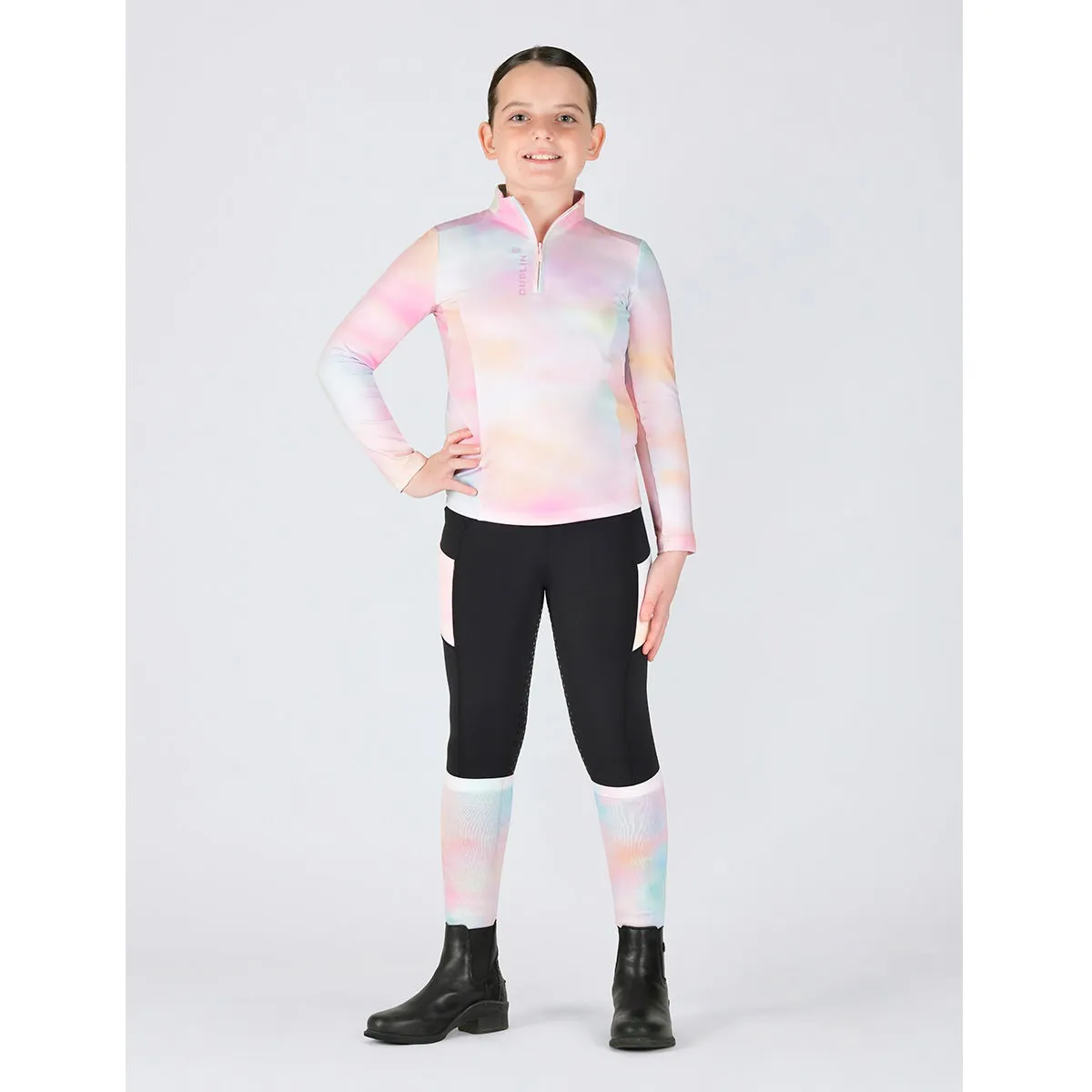 Kids Amy Airflow Mesh Panel Top - Pastel Cloud