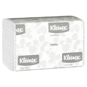 Kimberly-Clark Professional Kleenex C-Fold Paper Towels, C-Fold, White, 01500