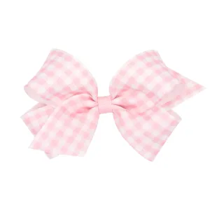 King Gingham Hair Bow on Clippie - 3 Colors