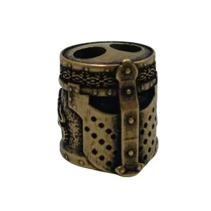 Knight templar helmet paracord bead