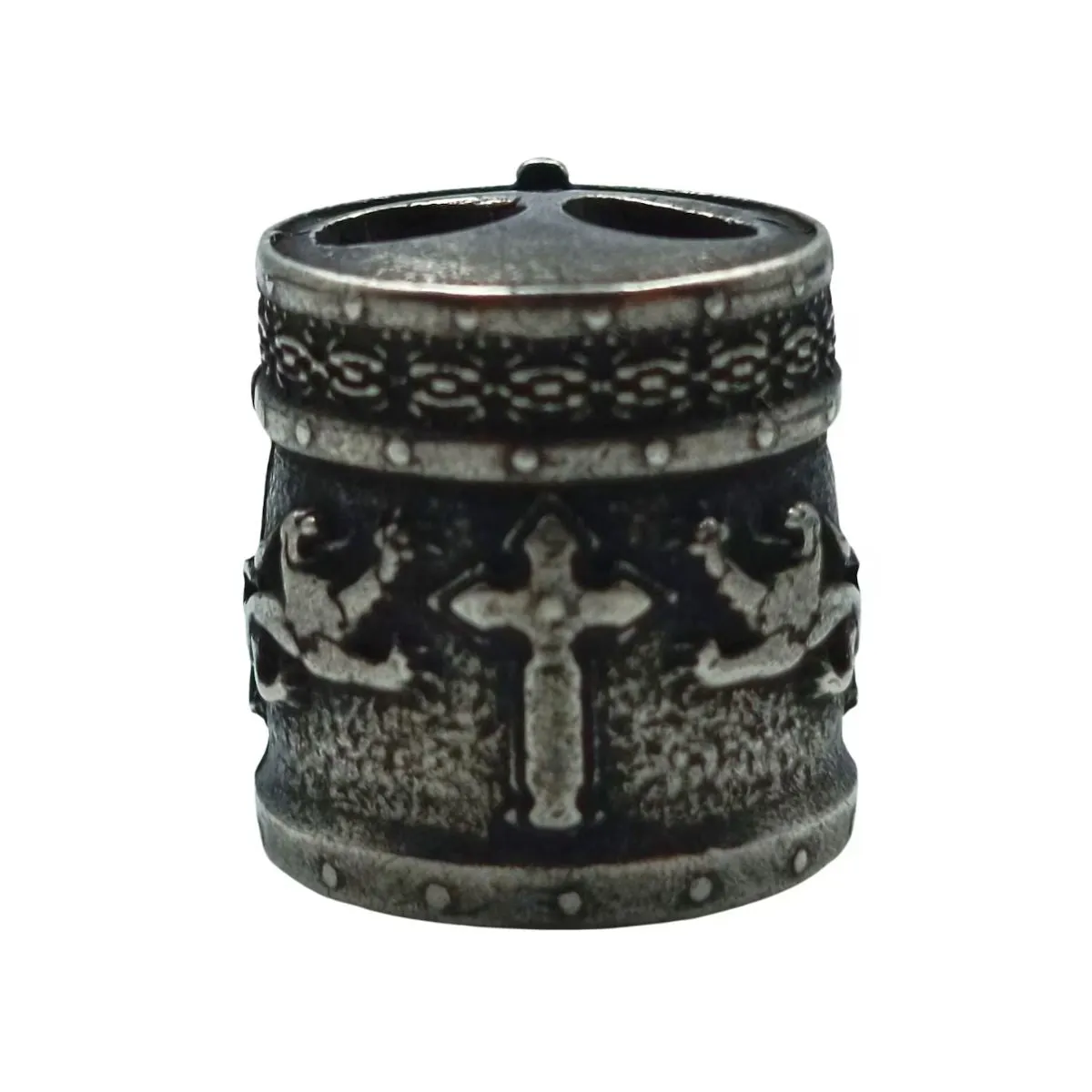 Knight templar helmet paracord bead