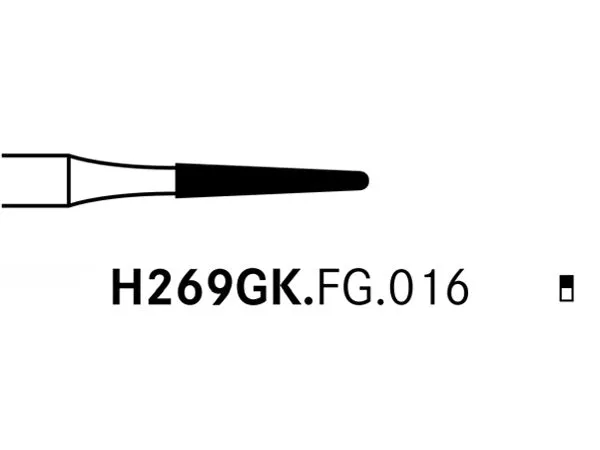 Komet® H269GK Tapered Tungsten Carbide Access Bur