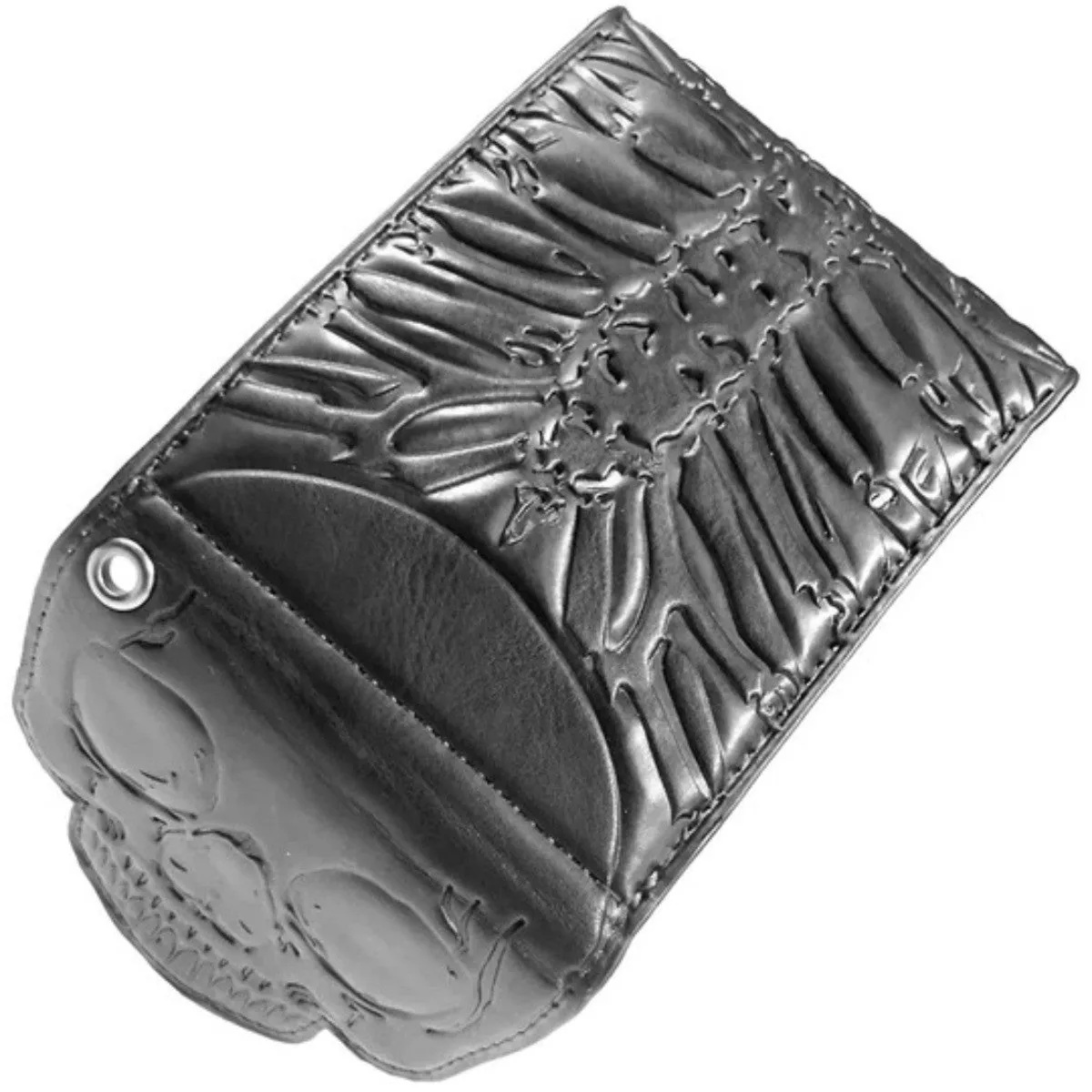 Kreepsville 666 Skull Ribcage Bi Fold Gothic Wallet