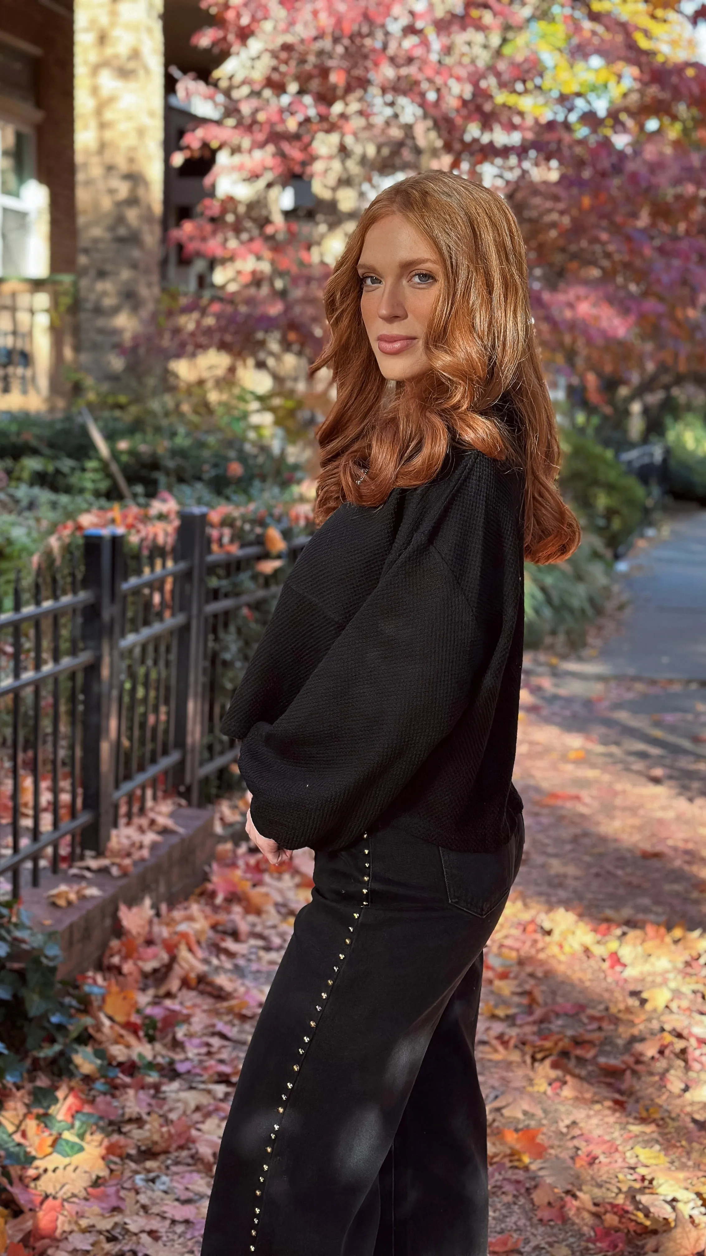 Laia Black Thermal Quarter Zip