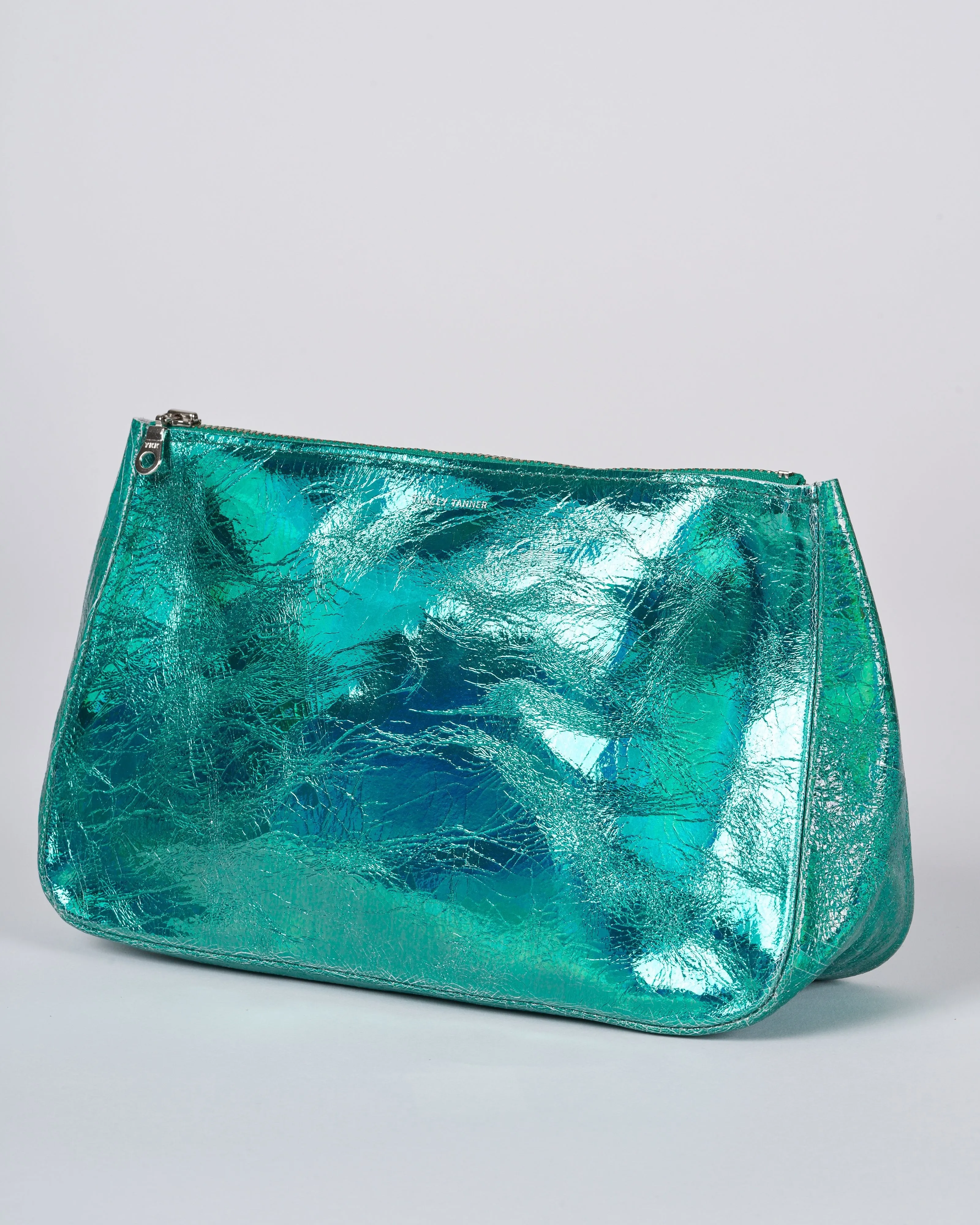 large fatty pouch - hologram jade