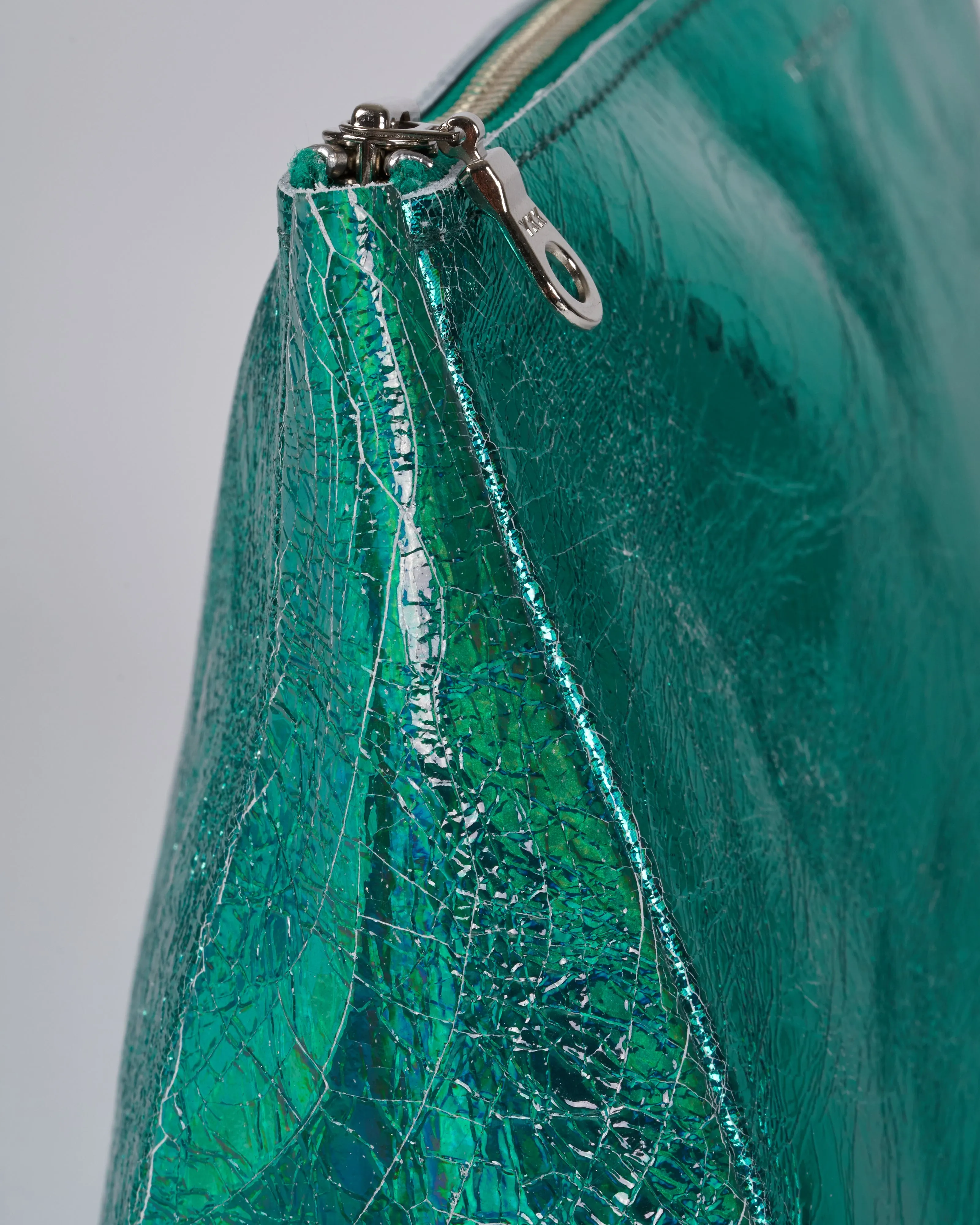large fatty pouch - hologram jade