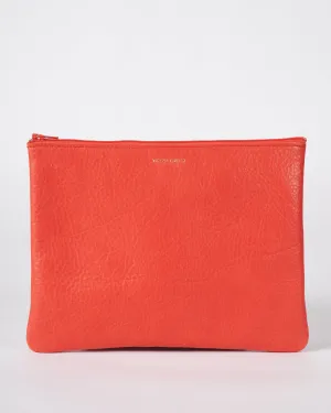 large zip pouch - basic red