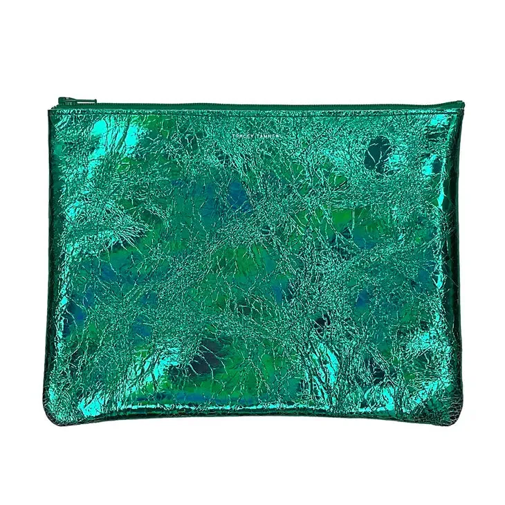 large zip pouch - Jade