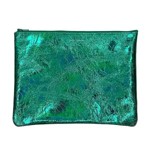 large zip pouch - Jade