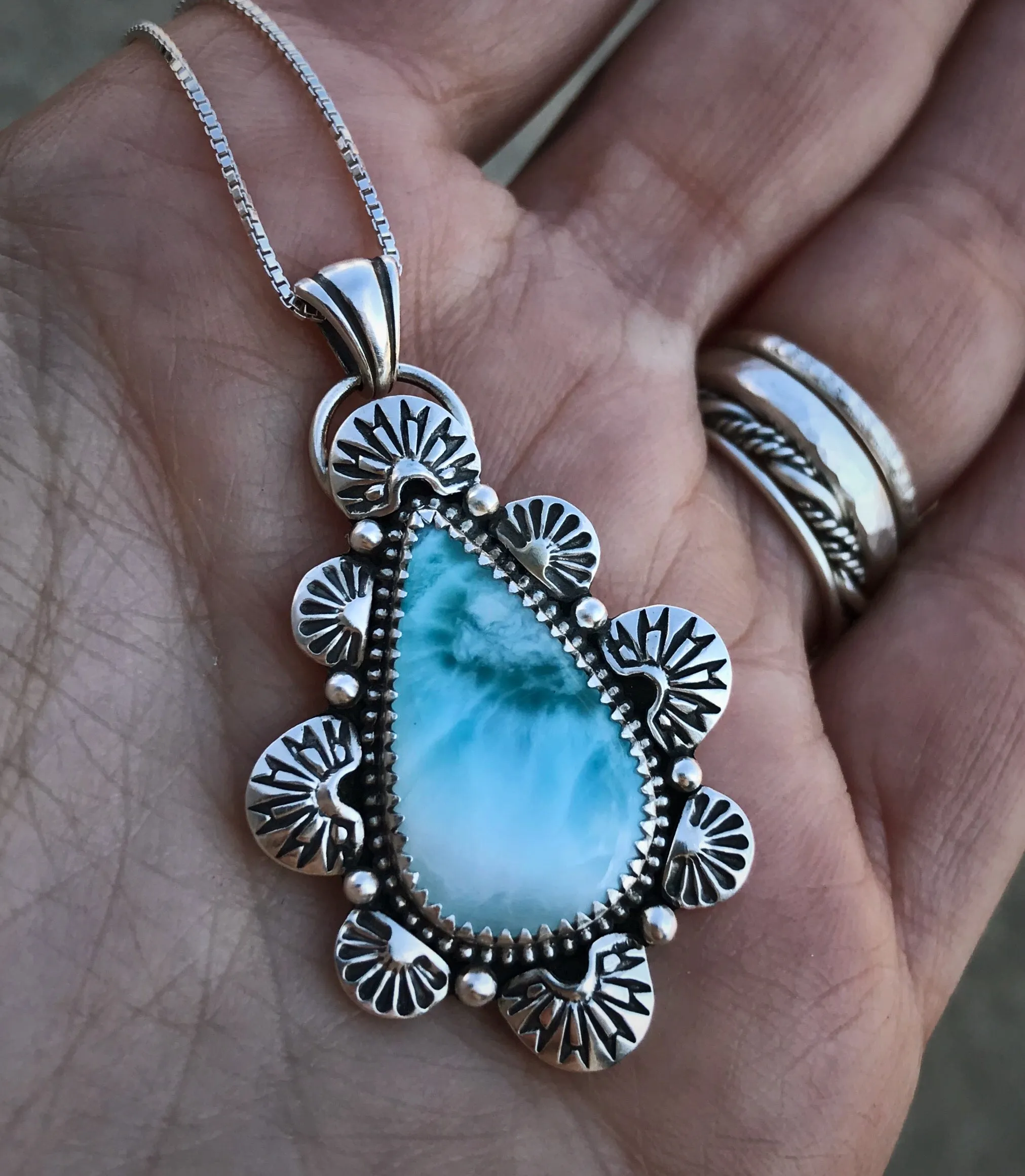 Larimar Pendant
