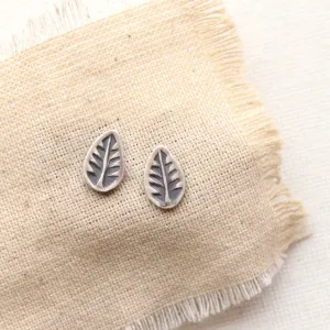 Leaf Post Earrings