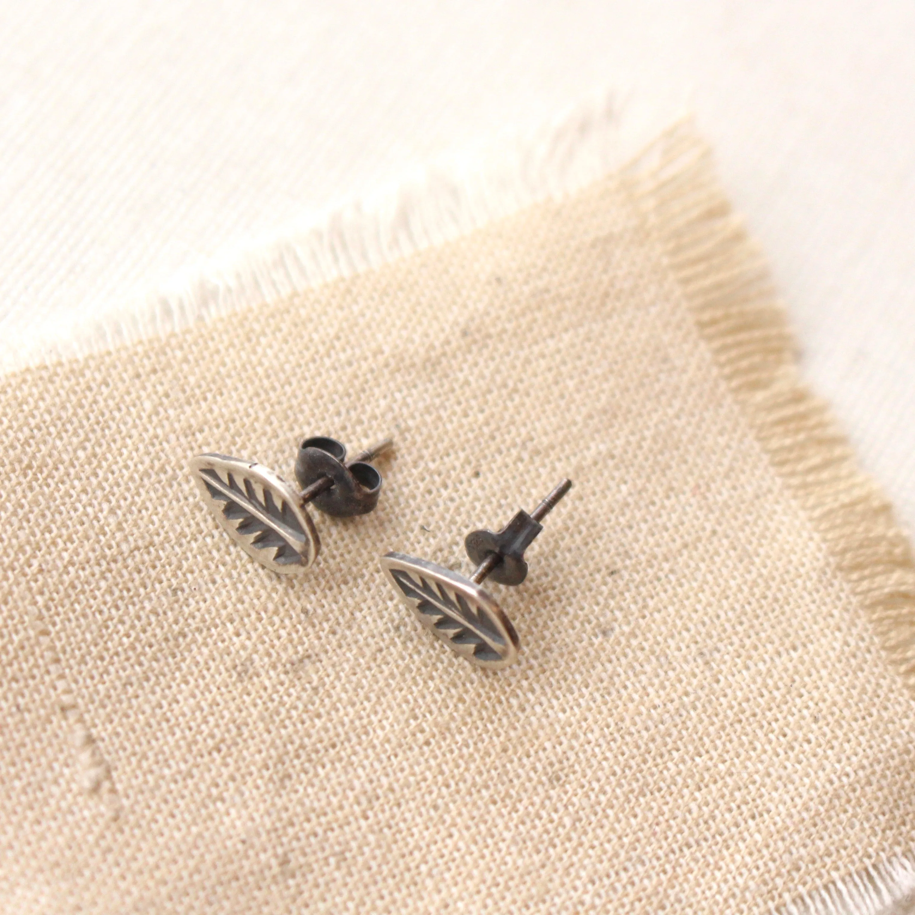 Leaf Post Earrings