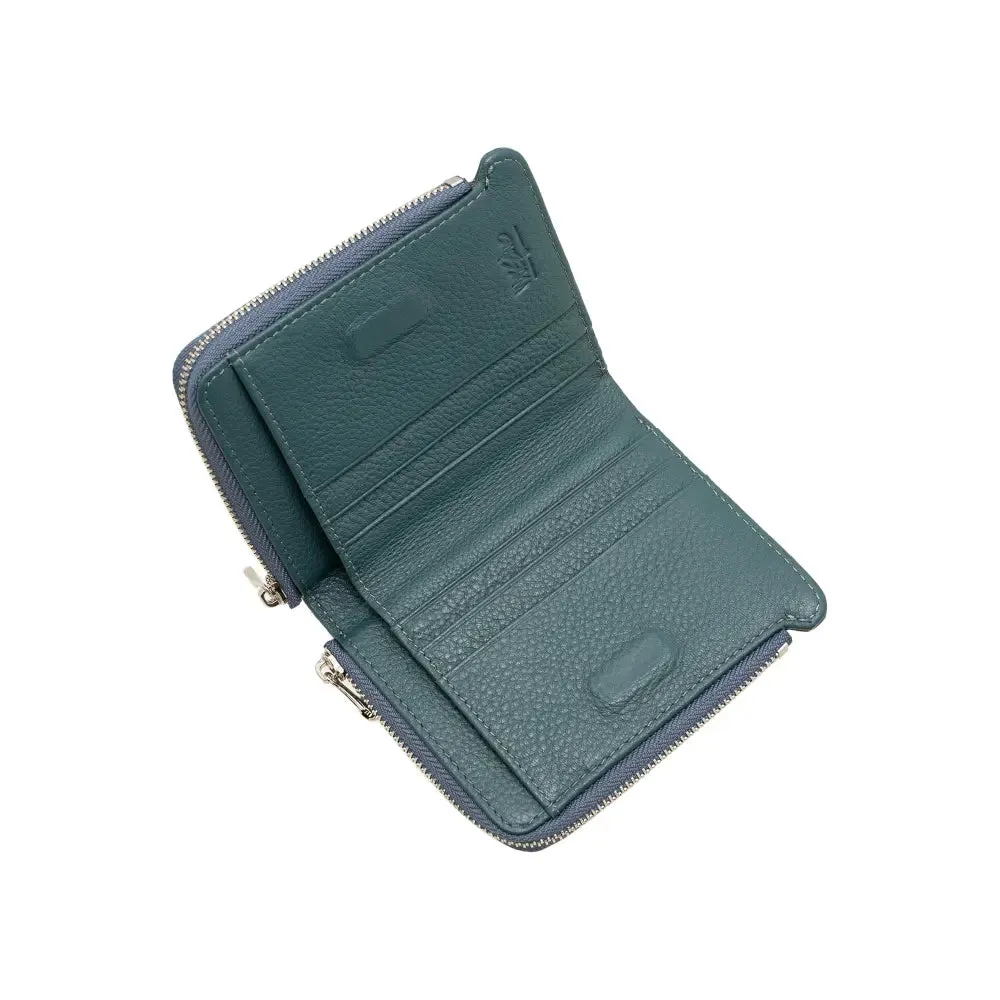 Leather 2 Fold Short Wallet