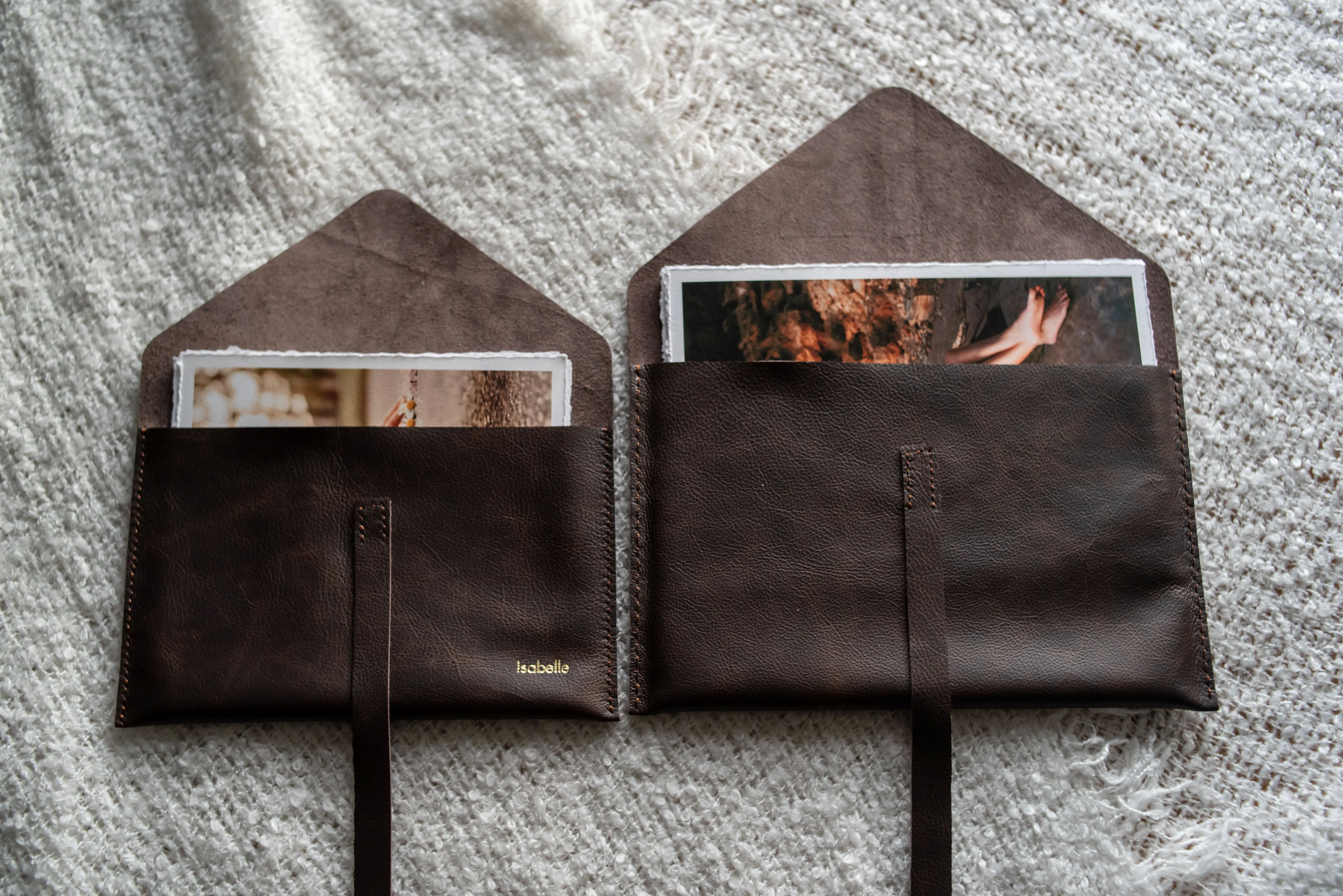 Leather Print Envelope