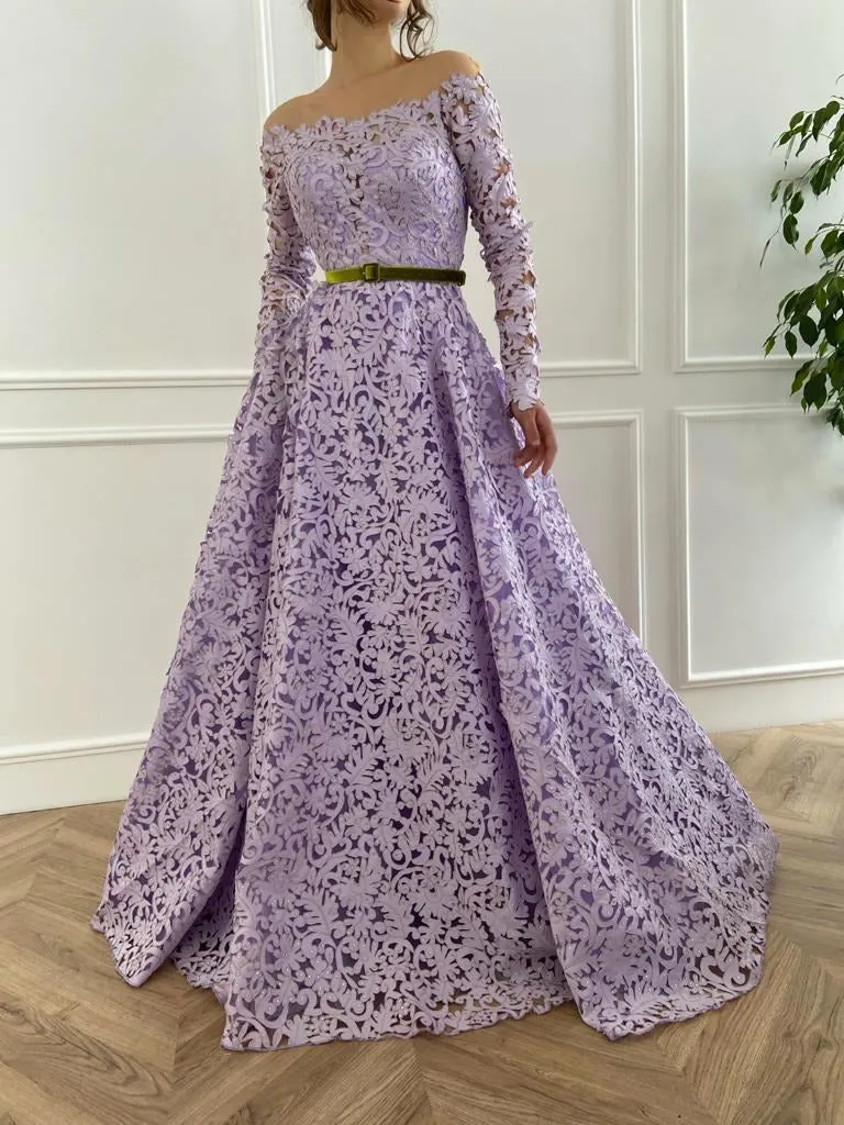 Light Rosa Laced Gown | Teuta Matoshi