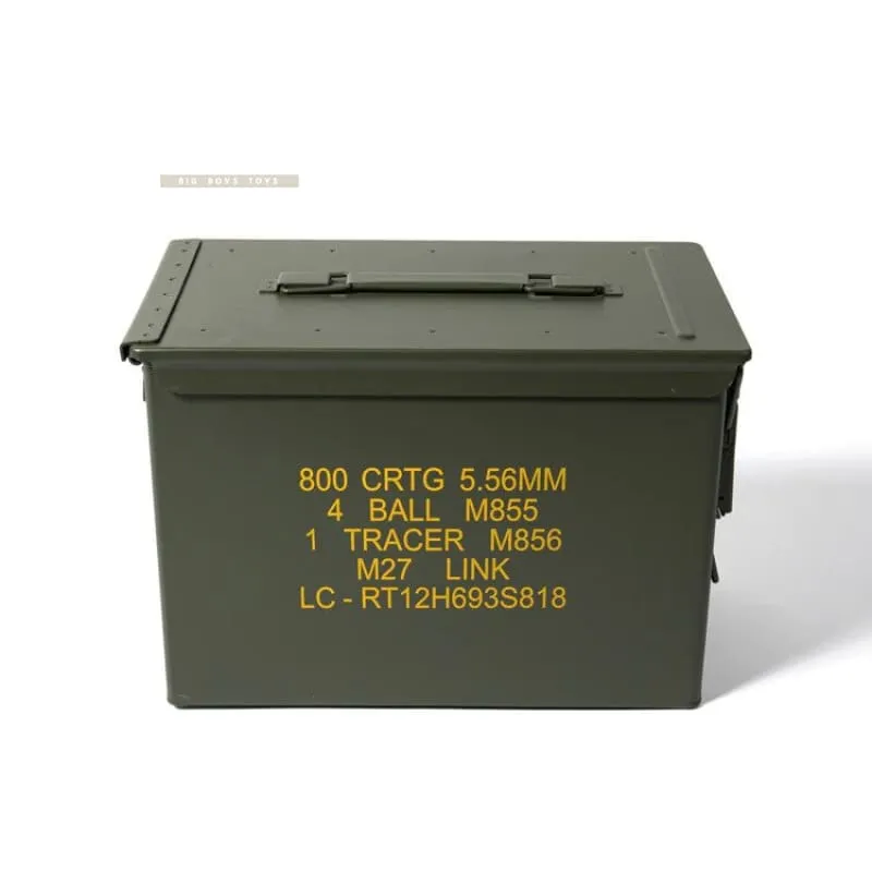 Like New NATO Military .30/.50 Cal Rounds Ammo Box ***