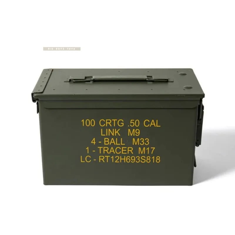 Like New NATO Military .30/.50 Cal Rounds Ammo Box ***
