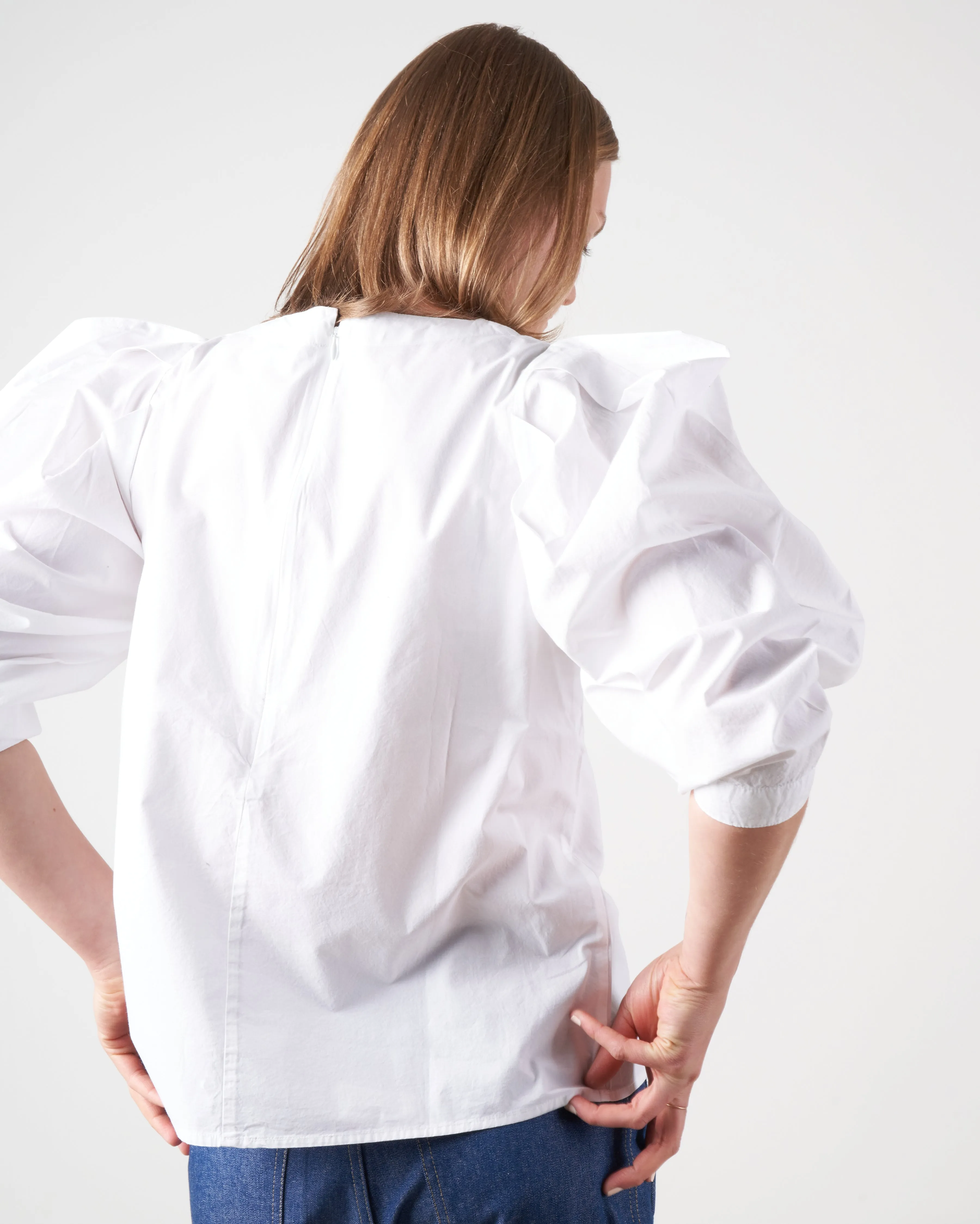 lila top - white