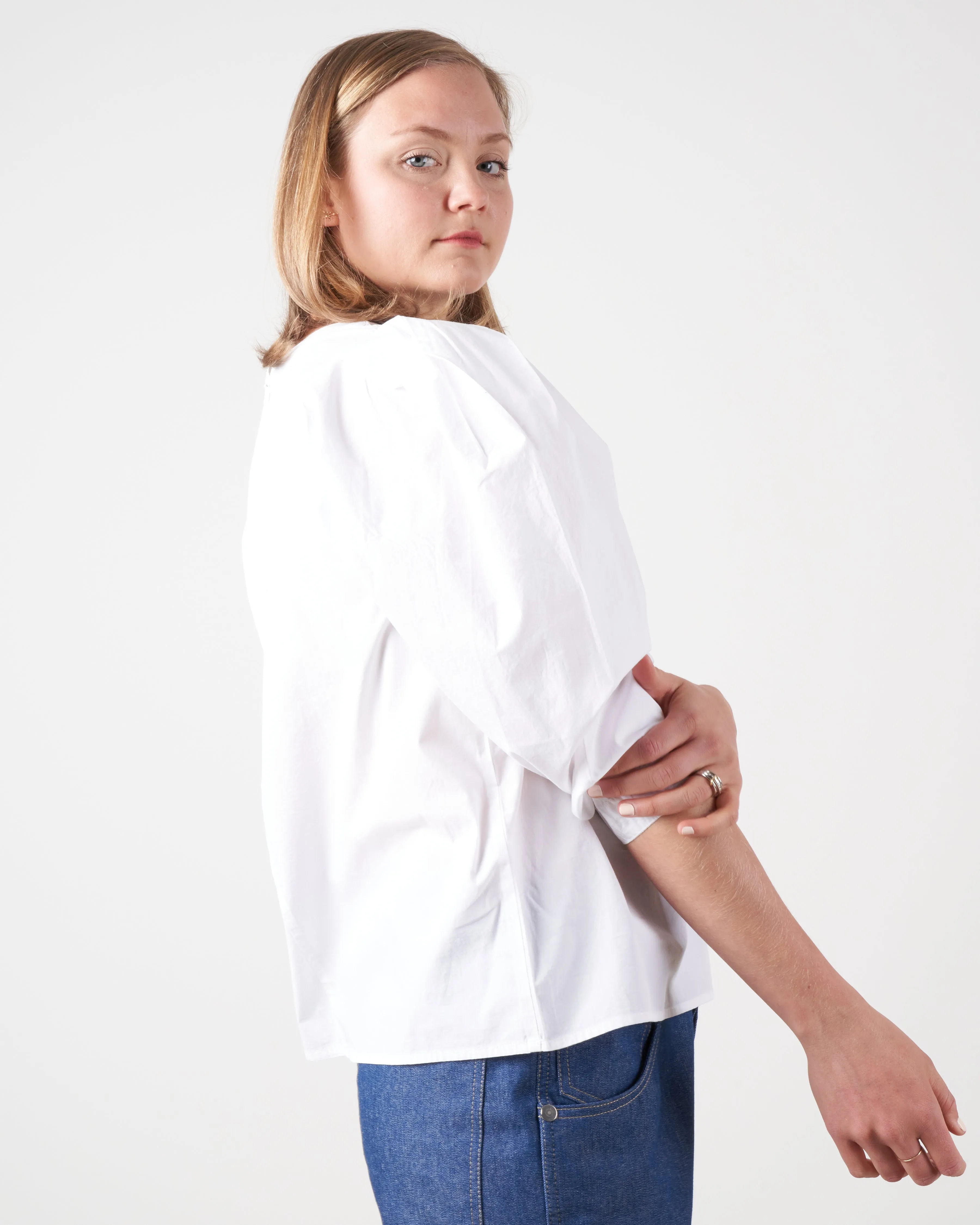 lila top - white