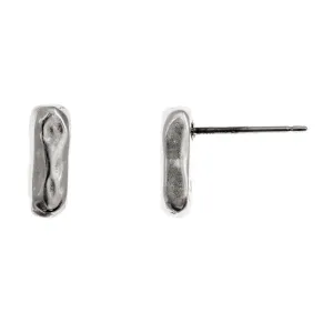 Line earring - silver