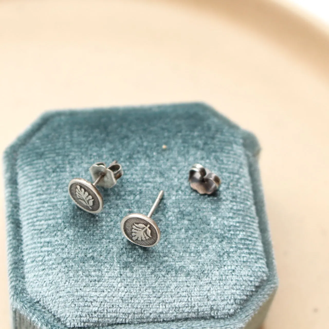 Little Embossed Sprig Post Earrings