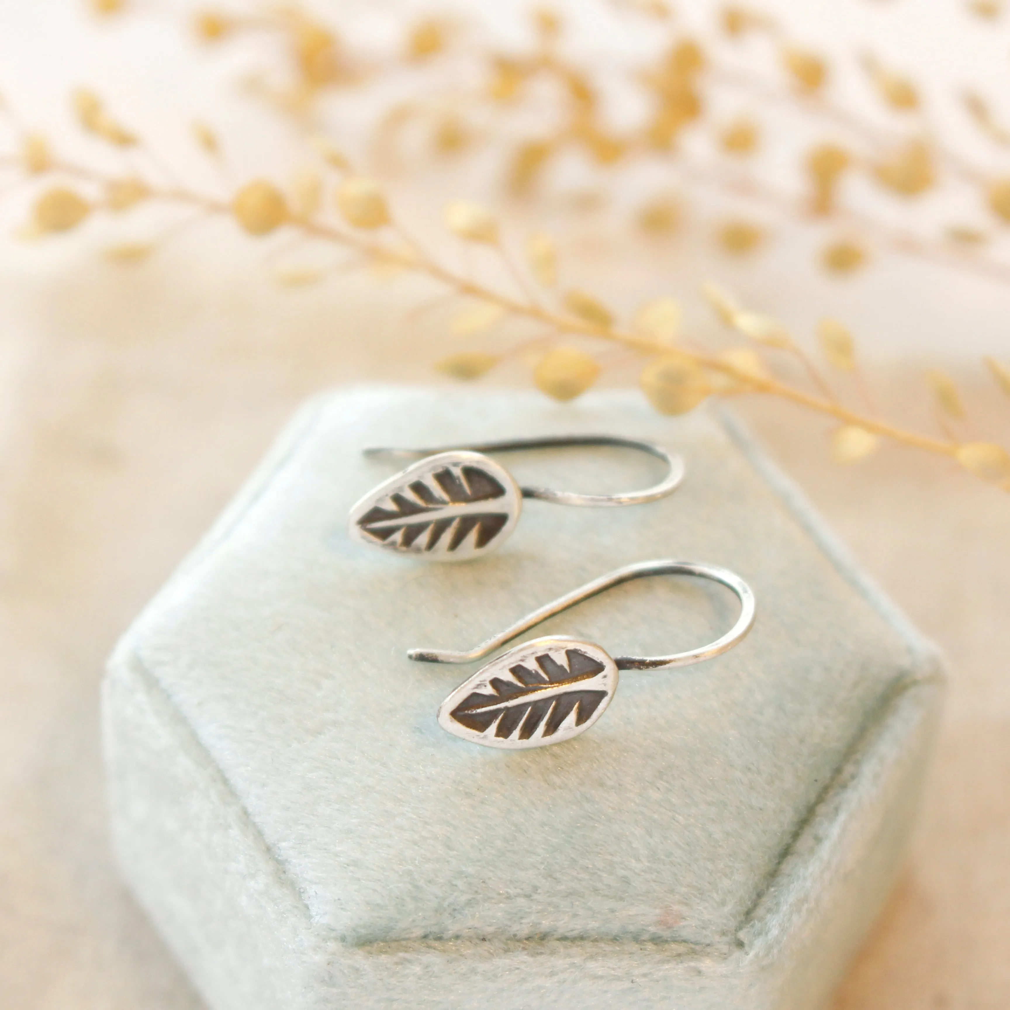 Little Leaf Lobe Hugger Earrings