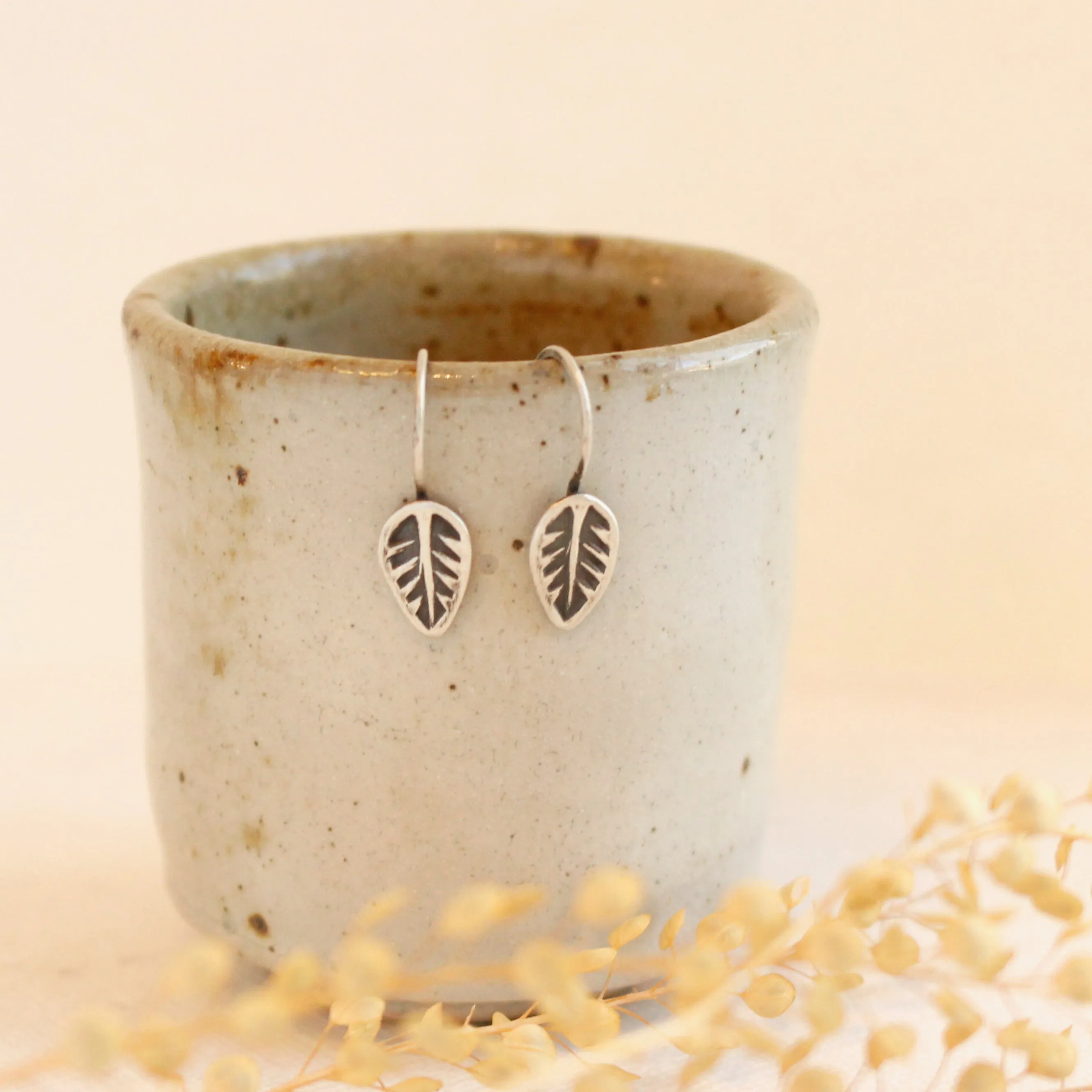 Little Leaf Lobe Hugger Earrings
