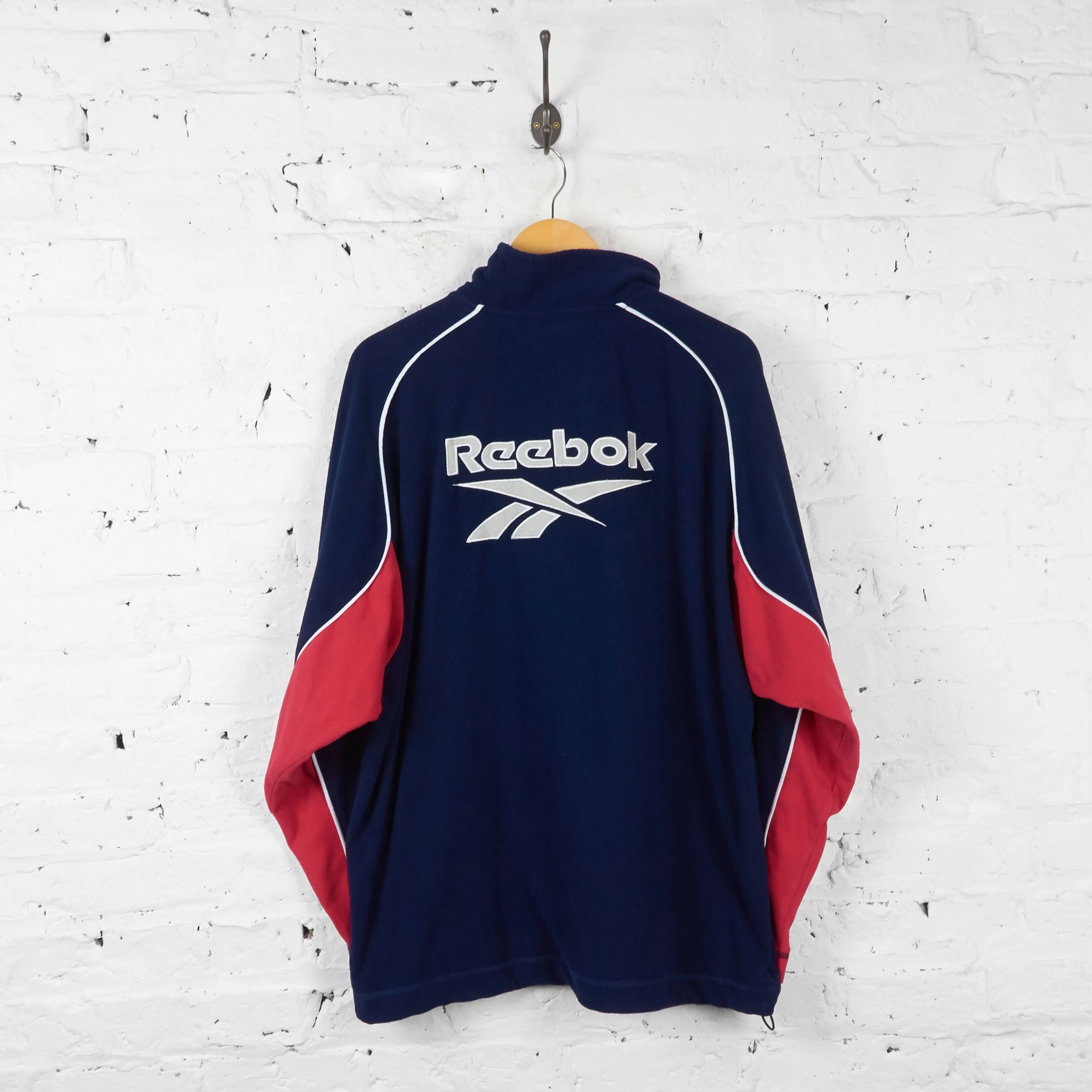 Liverpool 90s Reebok Training 1/4 Zip Fleece - Blue - XL
