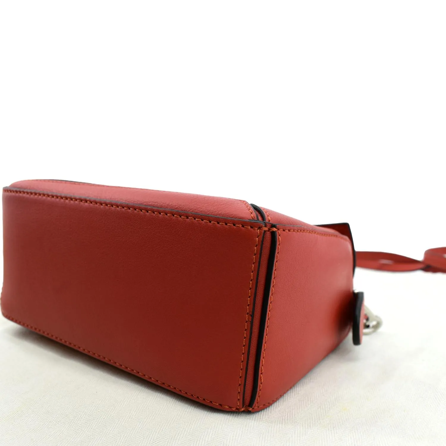 LOEWE Puzzle Mini Leather Shoulder Bag Orange