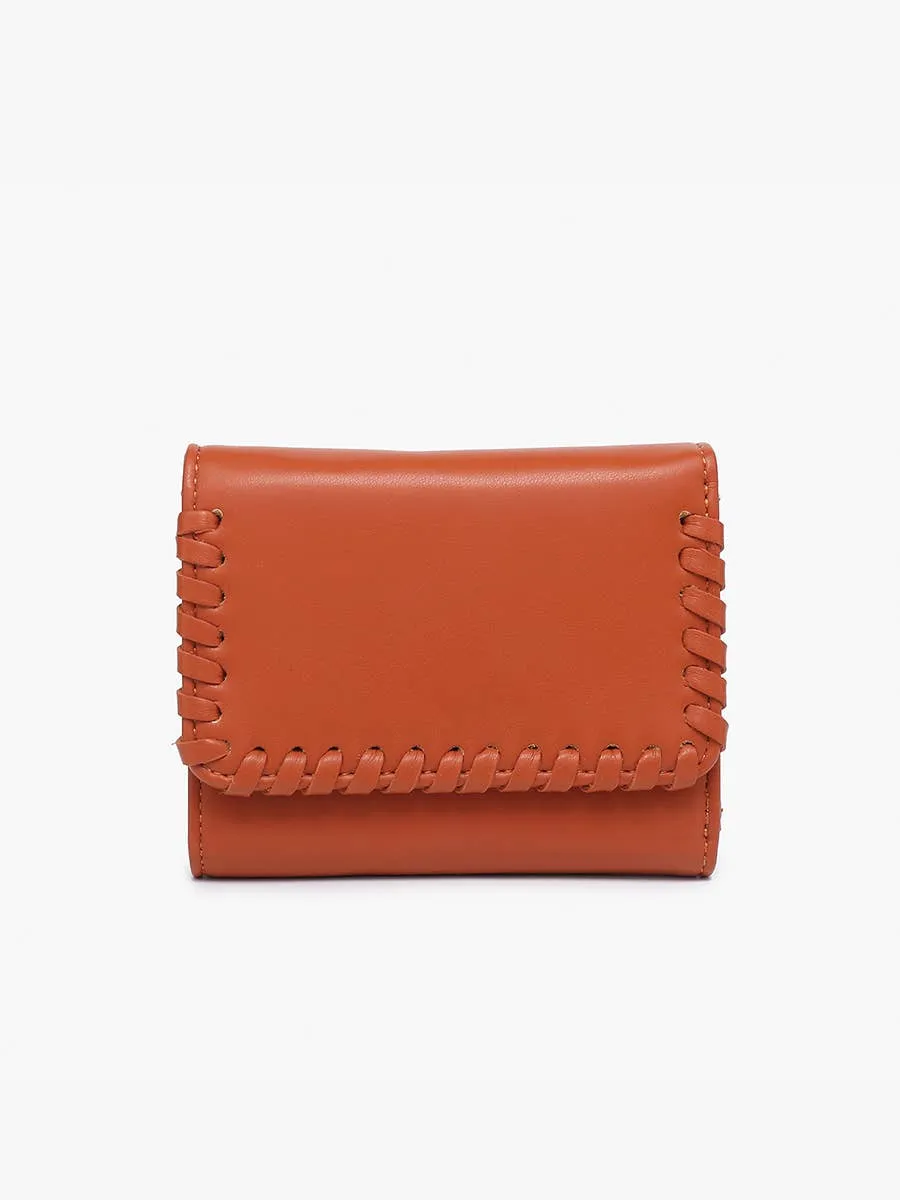 Logan Whipstitch Tri-fold Wallet