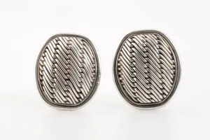 Lois Hill 925 Silver Clip-On Earrings (27.83g.)