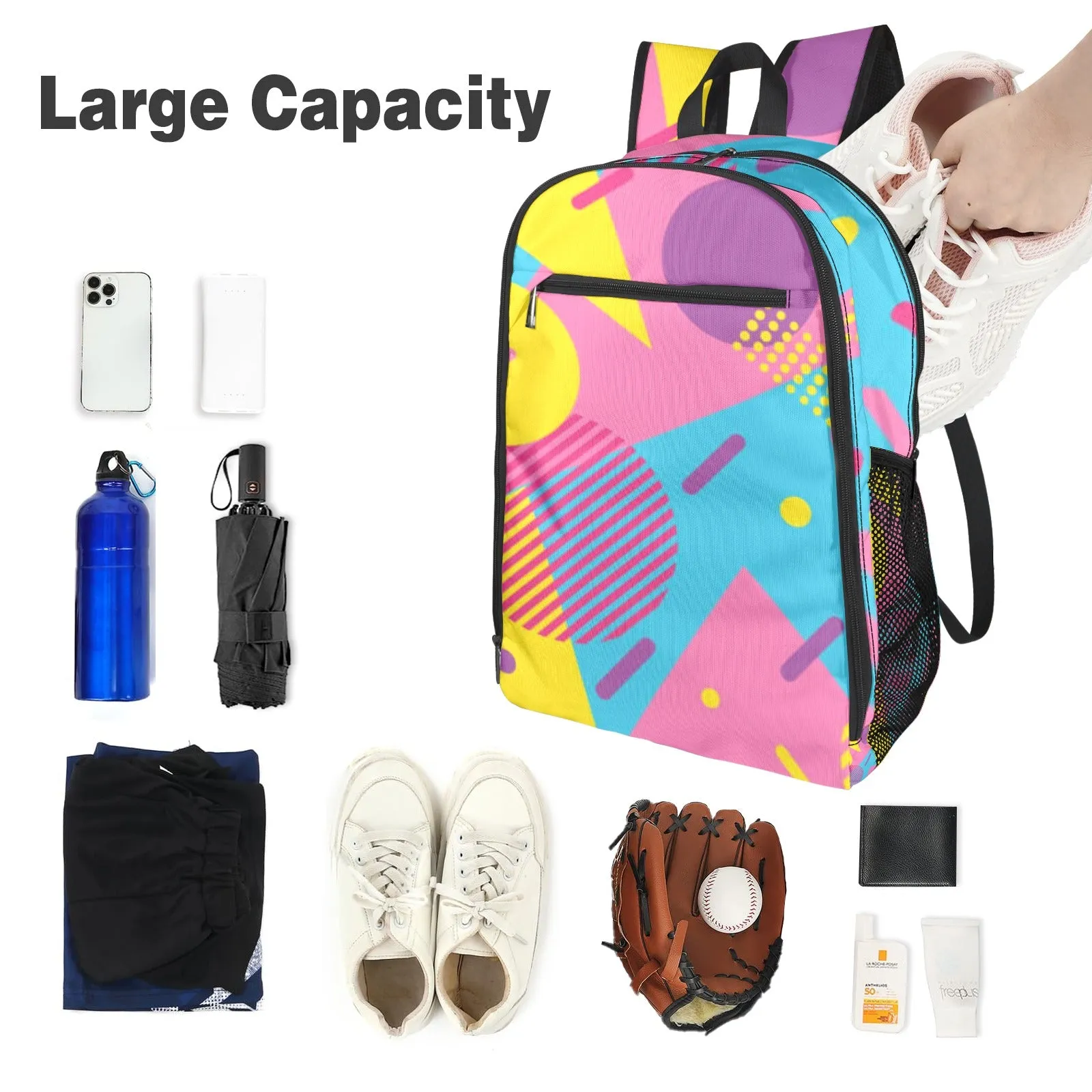 LOUD 90s Wallpaper Print All Over Print Leisure Sports Backpack