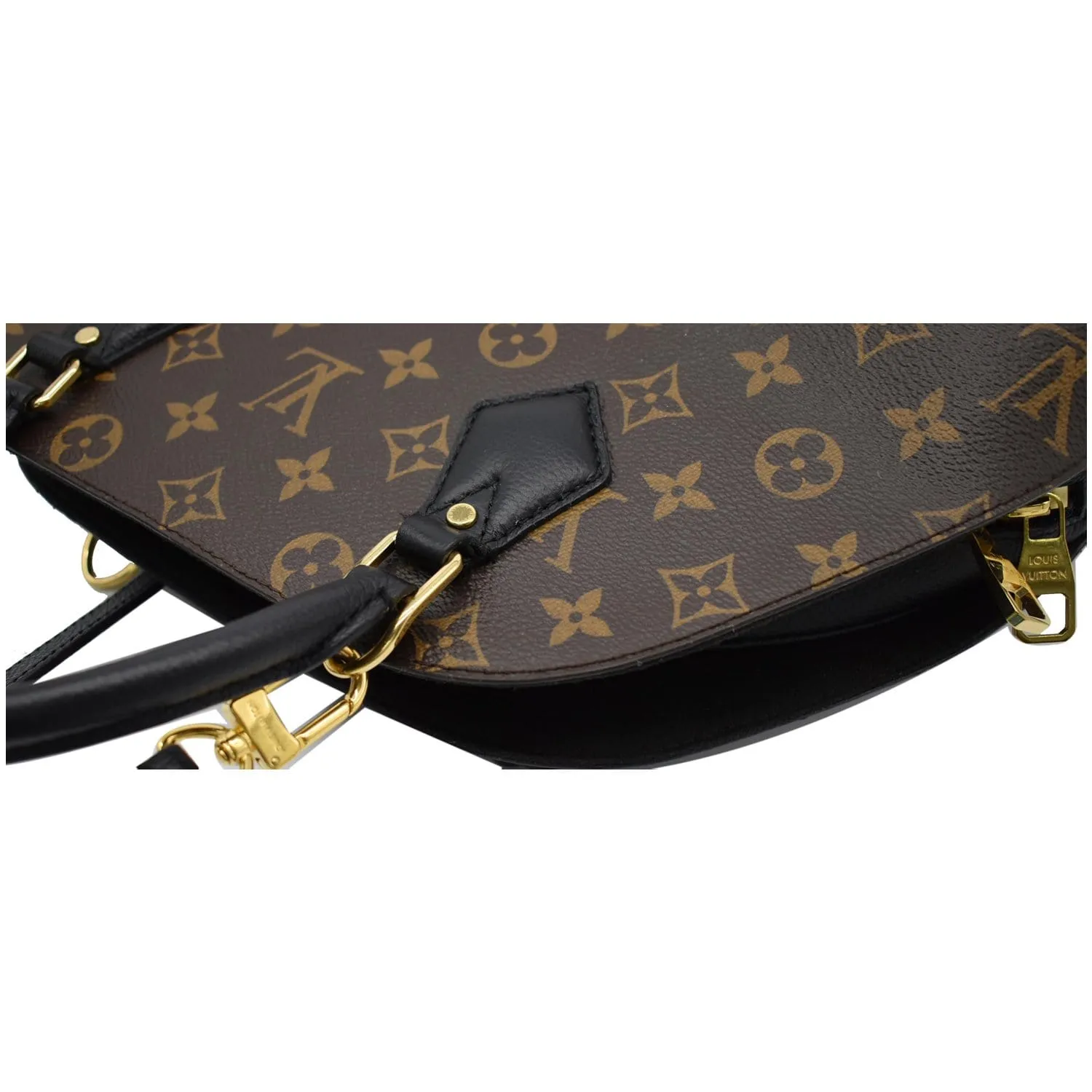 LOUIS VUITTON Alma B'N'B Monogram Canvas Shoulder Bag Brown
