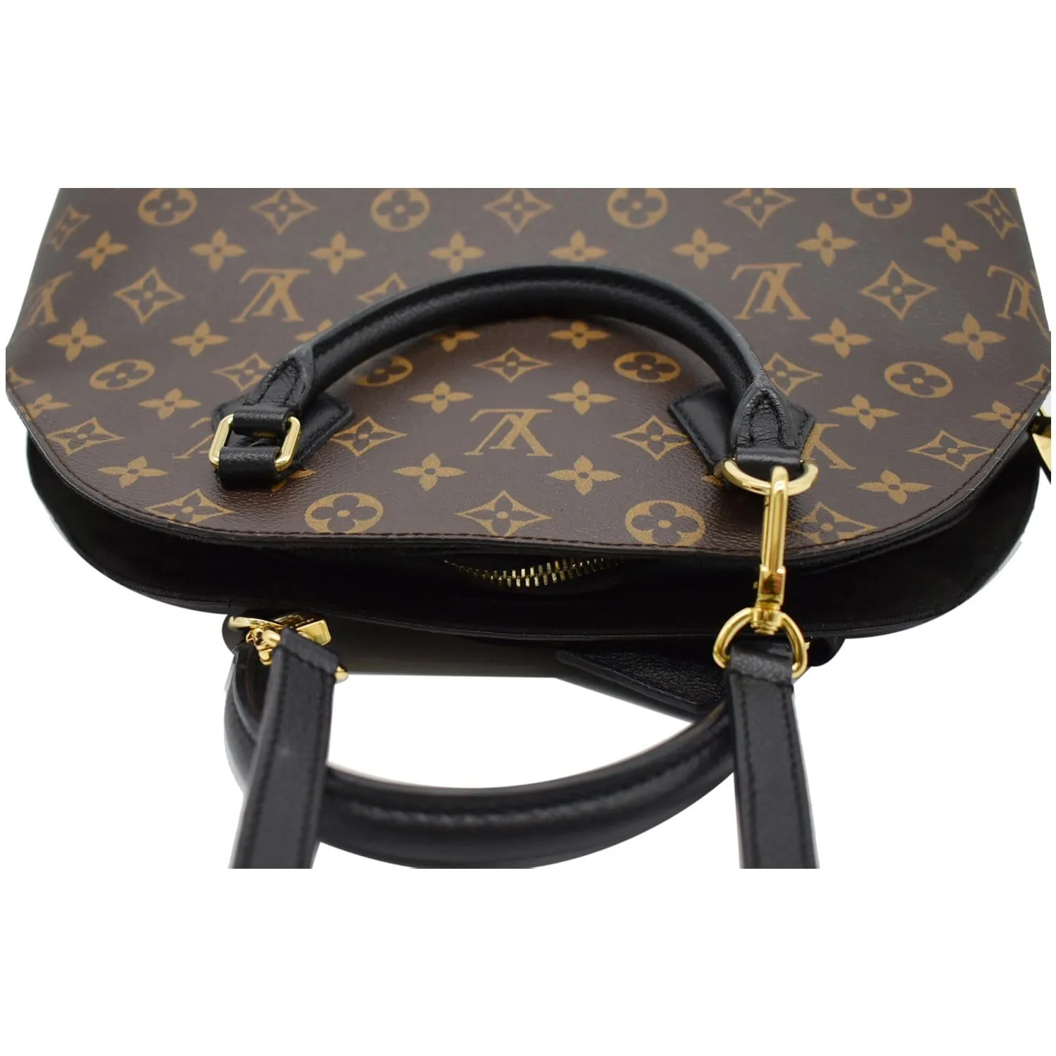 LOUIS VUITTON Alma B'N'B Monogram Canvas Shoulder Bag Brown