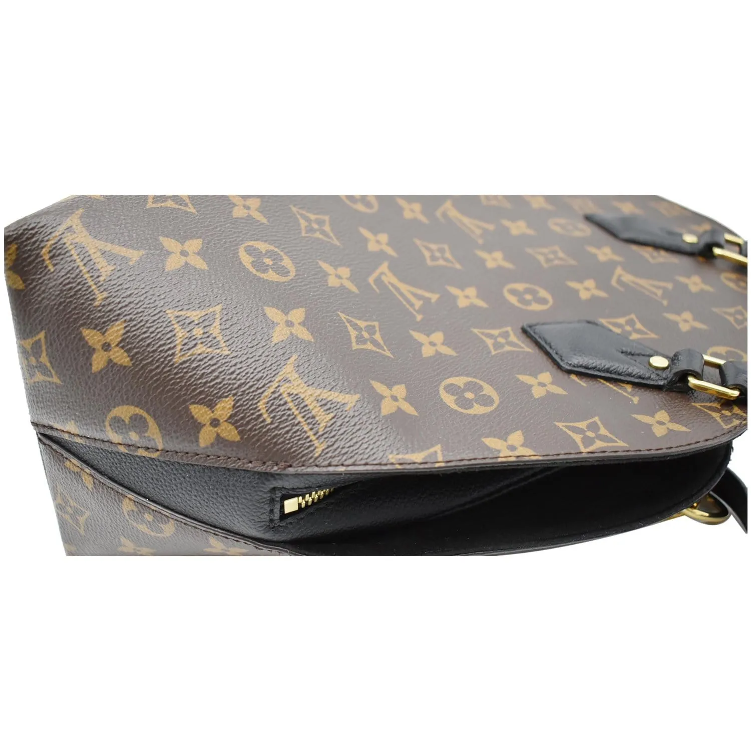 LOUIS VUITTON Alma B'N'B Monogram Canvas Shoulder Bag Brown