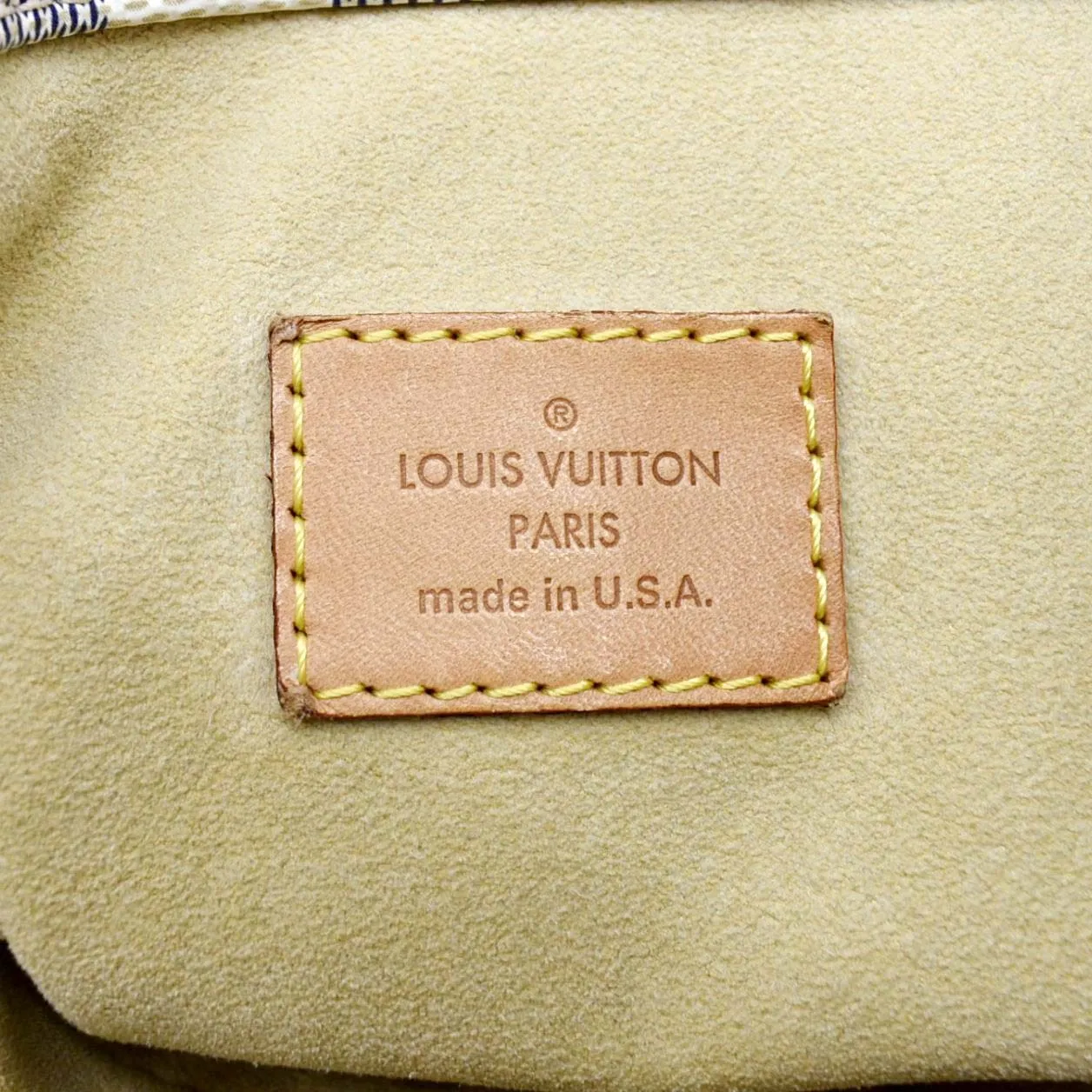 LOUIS VUITTON Artsy MM Damier Azur Hobo Bag White