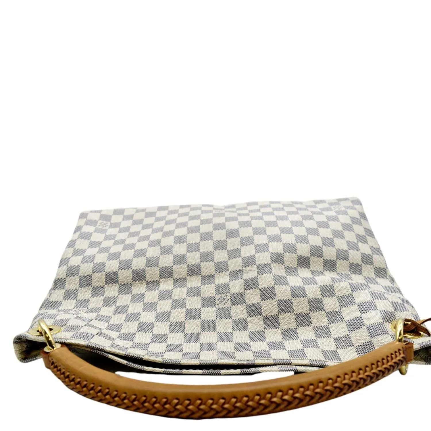 LOUIS VUITTON Artsy MM Damier Azur Hobo Bag White