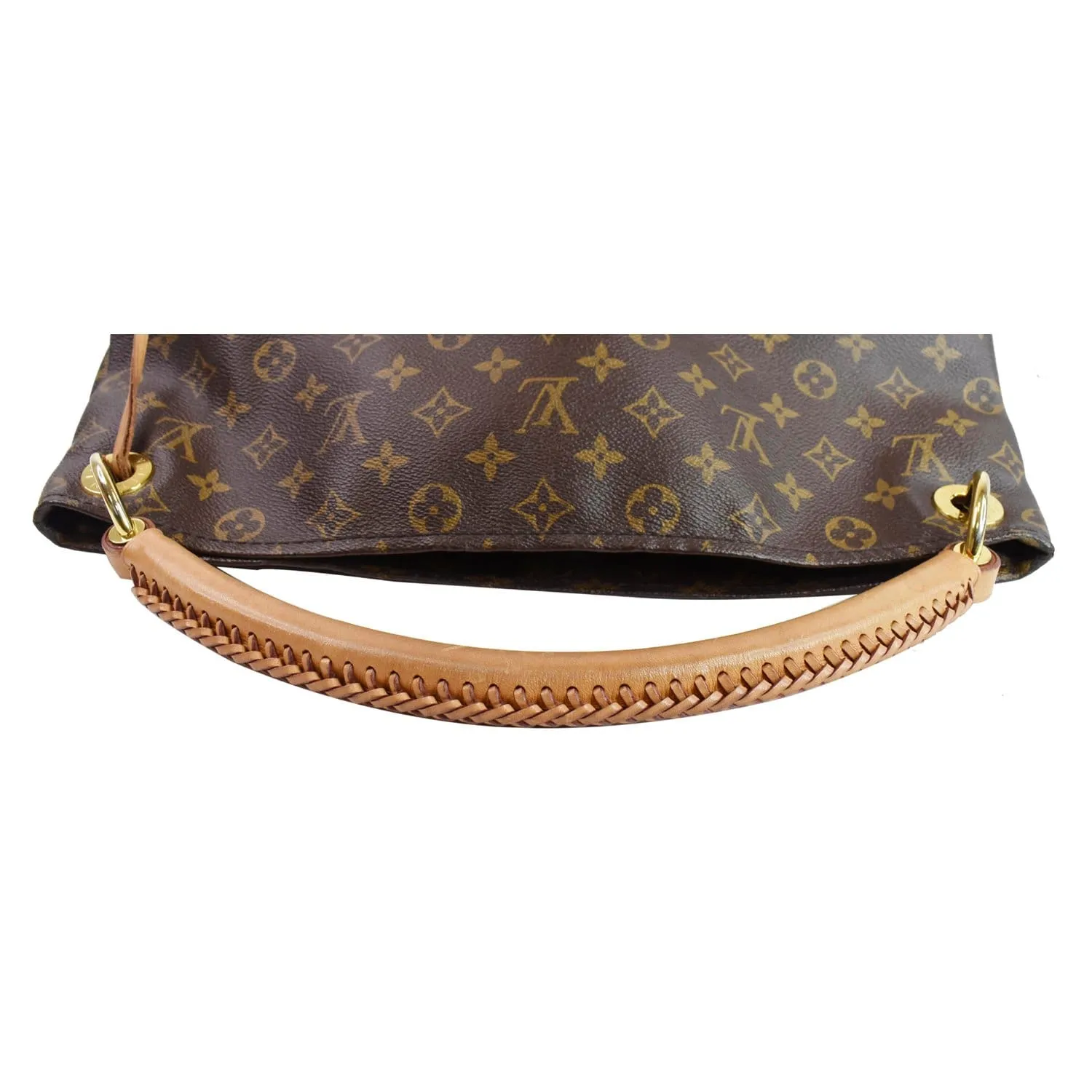 LOUIS VUITTON Artsy MM Monogram Canvas Shoulder Bag Brown