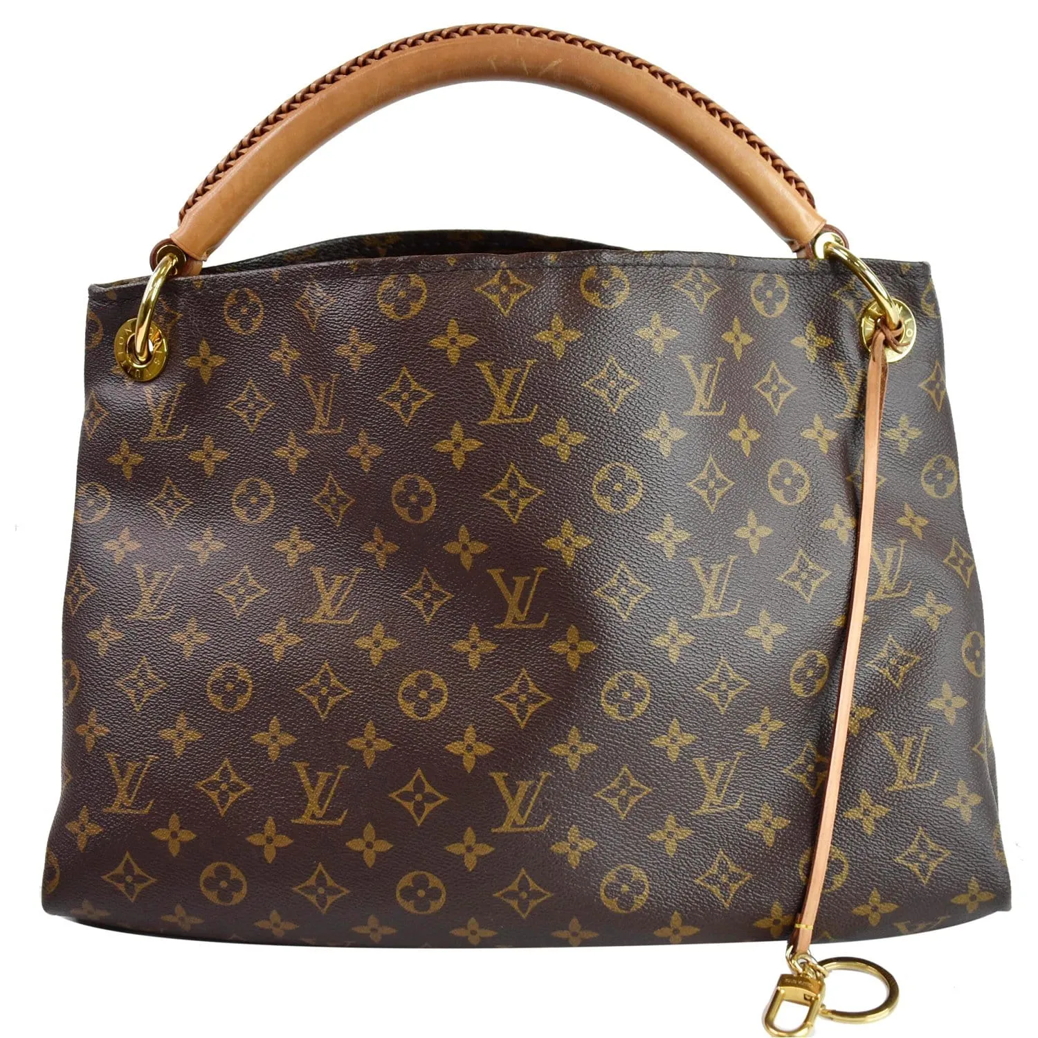 LOUIS VUITTON Artsy MM Monogram Canvas Shoulder Bag Brown
