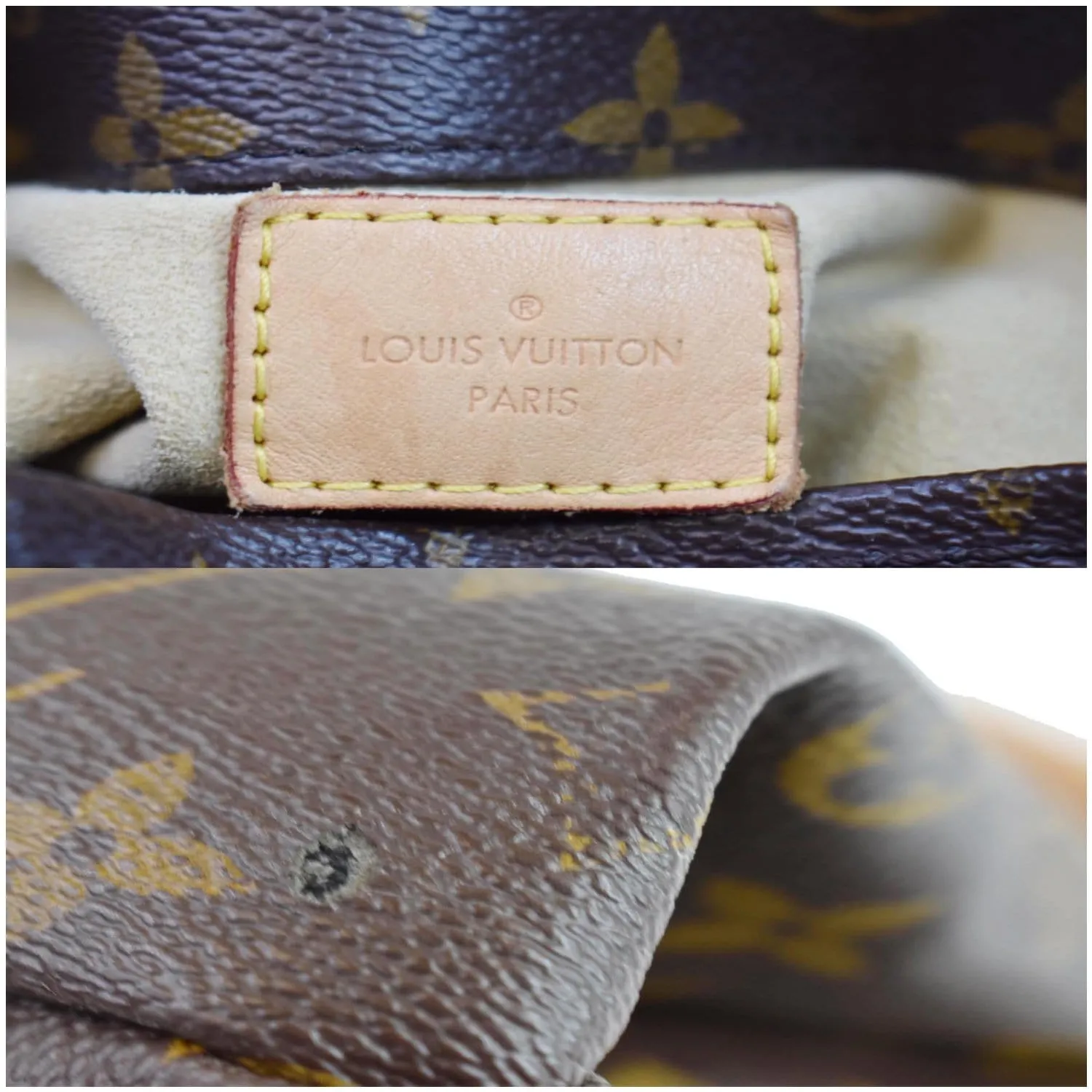 LOUIS VUITTON Artsy MM Monogram Canvas Shoulder Bag Brown