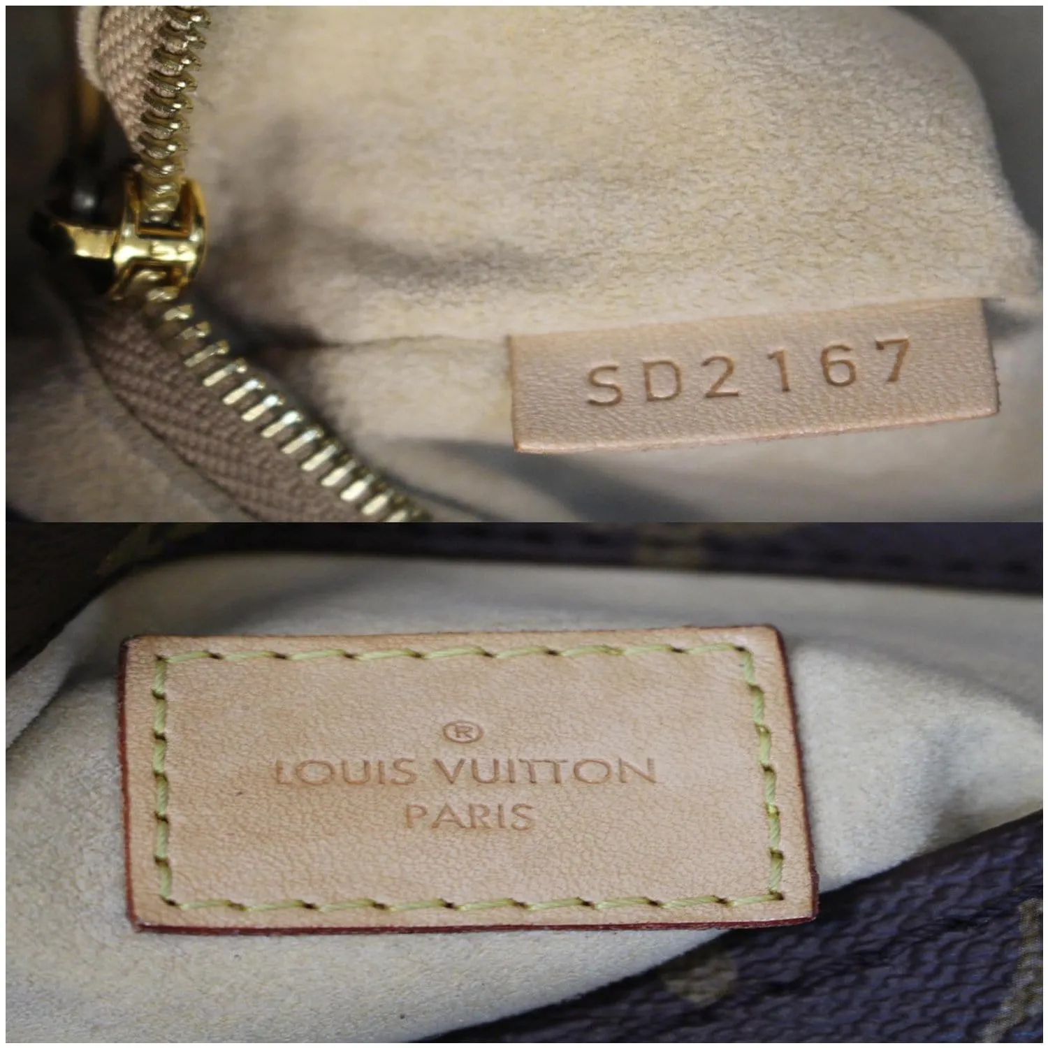 LOUIS VUITTON Artsy MM Monogram Canvas Shoulder Bag Brown