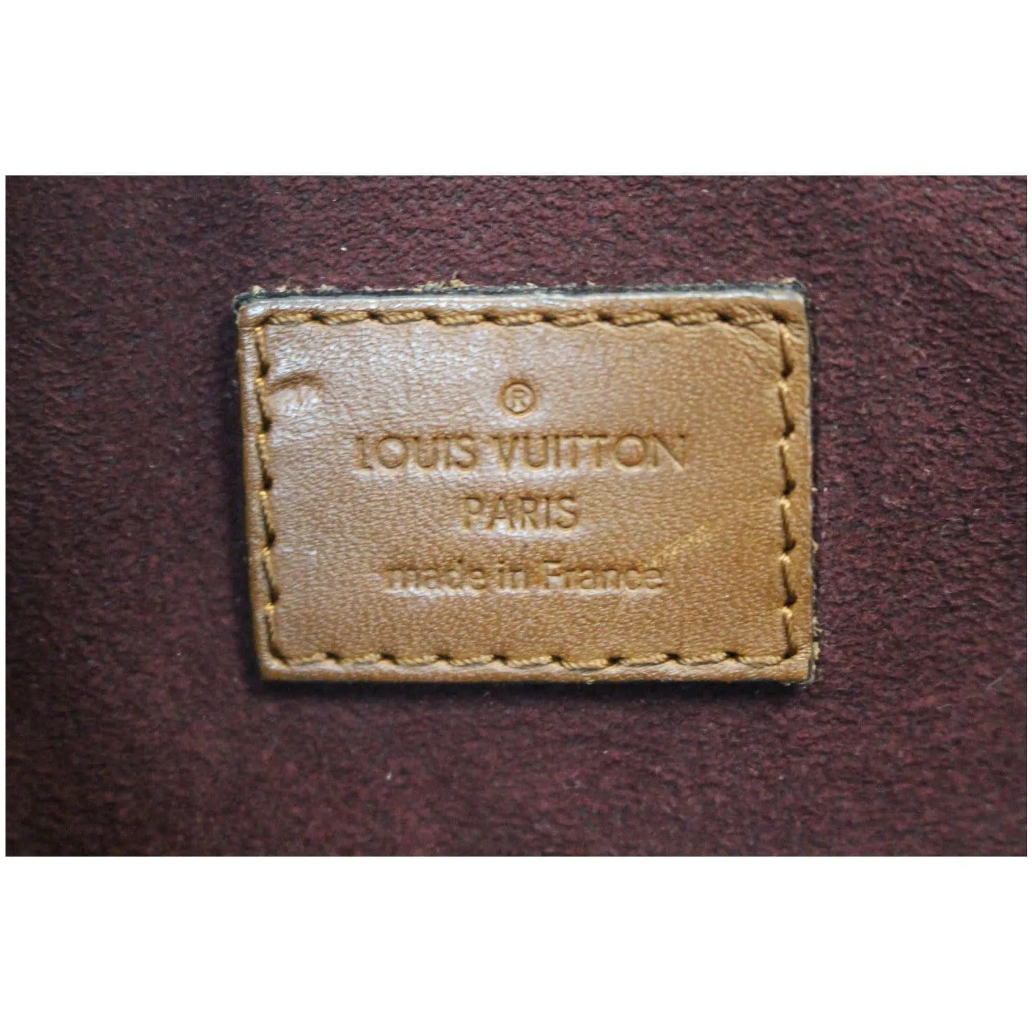 LOUIS VUITTON Belmont Damier Ebene Shoulder Bag Brown