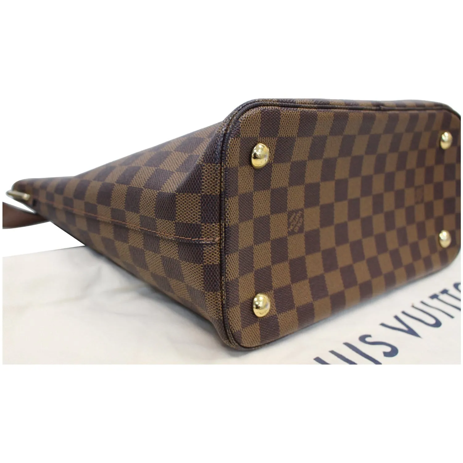 LOUIS VUITTON Belmont Damier Ebene Shoulder Bag Brown