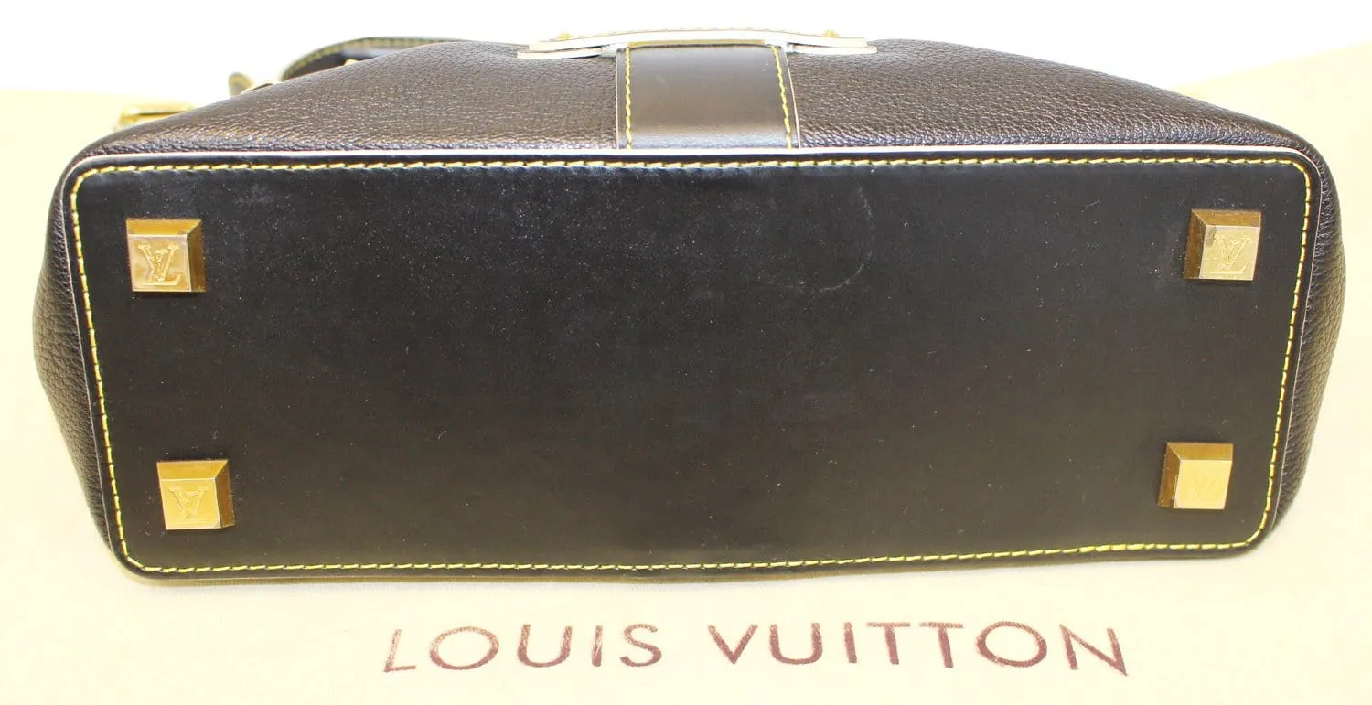 LOUIS VUITTON Black Suhali Leather L'Impetueux Shoulder Bag