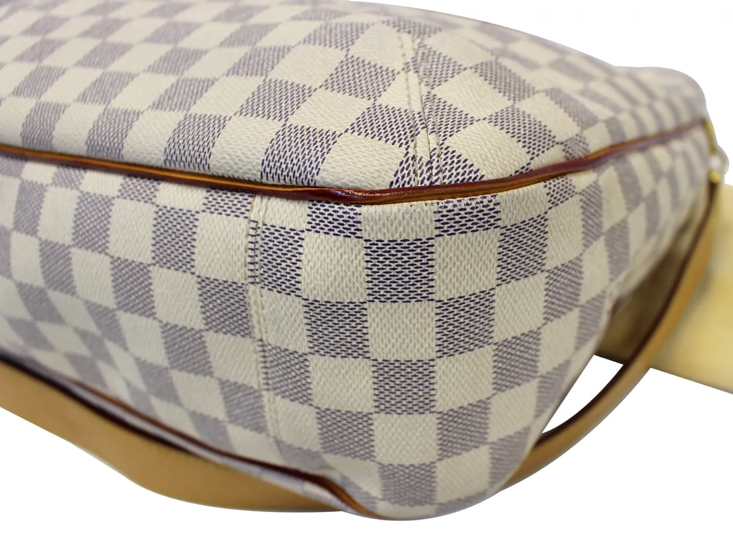 LOUIS VUITTON Damier Azur Soffi White Shoulder Handbag