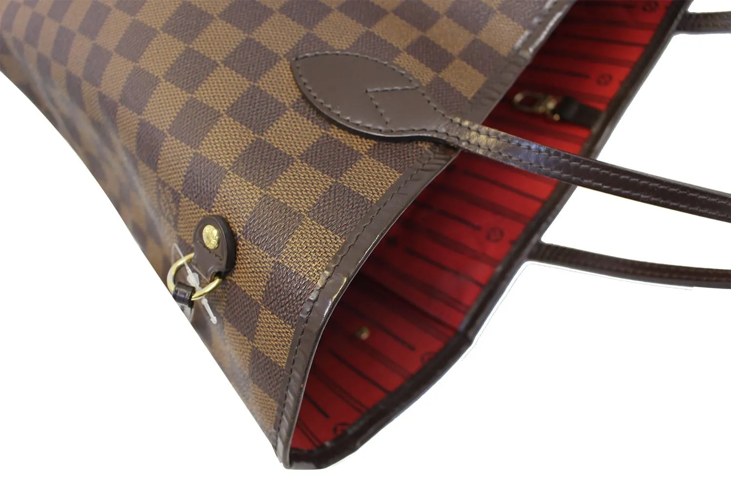 LOUIS VUITTON Damier Ebene Neverfull MM Shoulder Bag